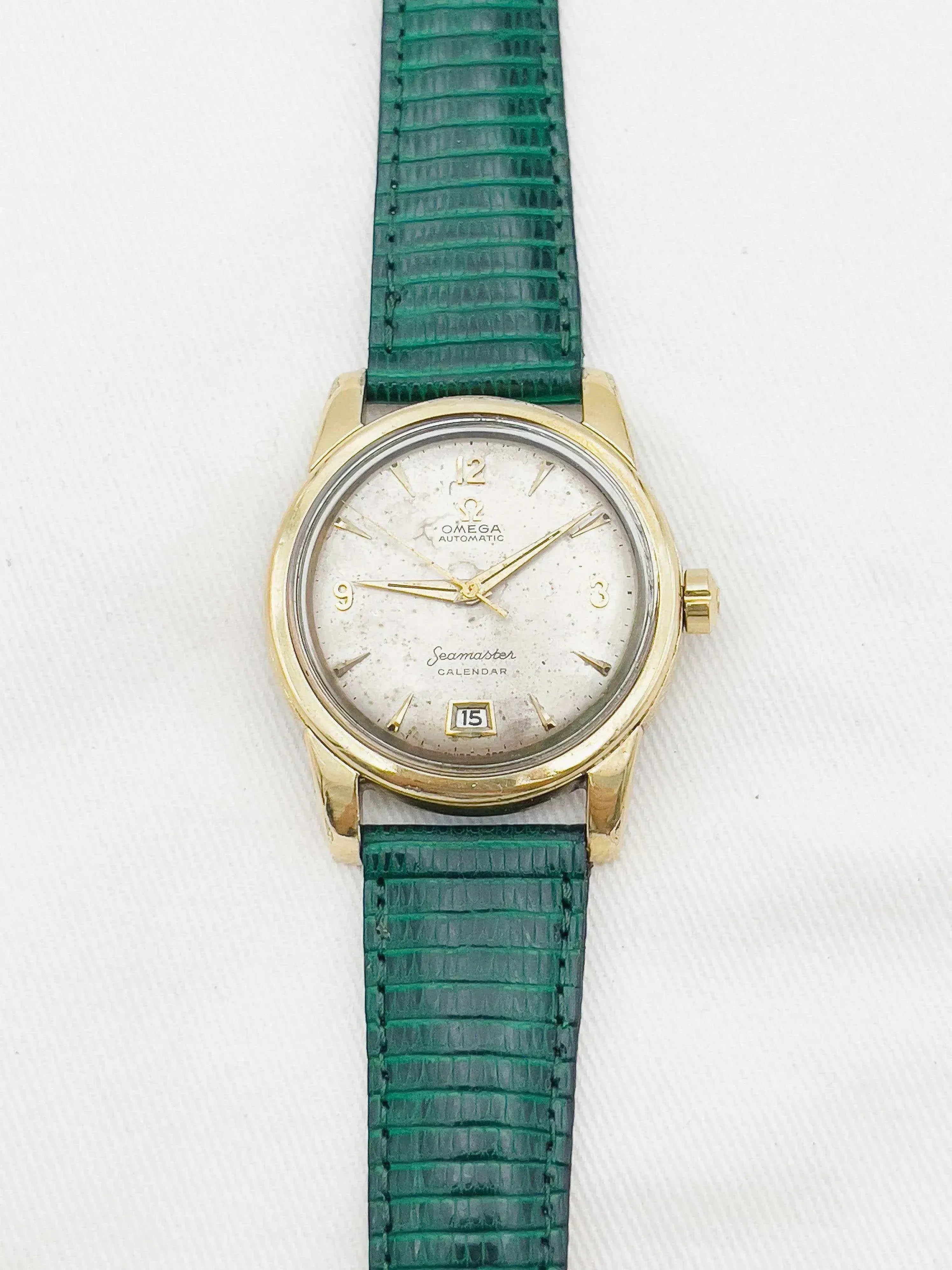 Omega - Seamaster Bumper Calendar Plaqué or Patine - 1954 - Atelier Victor