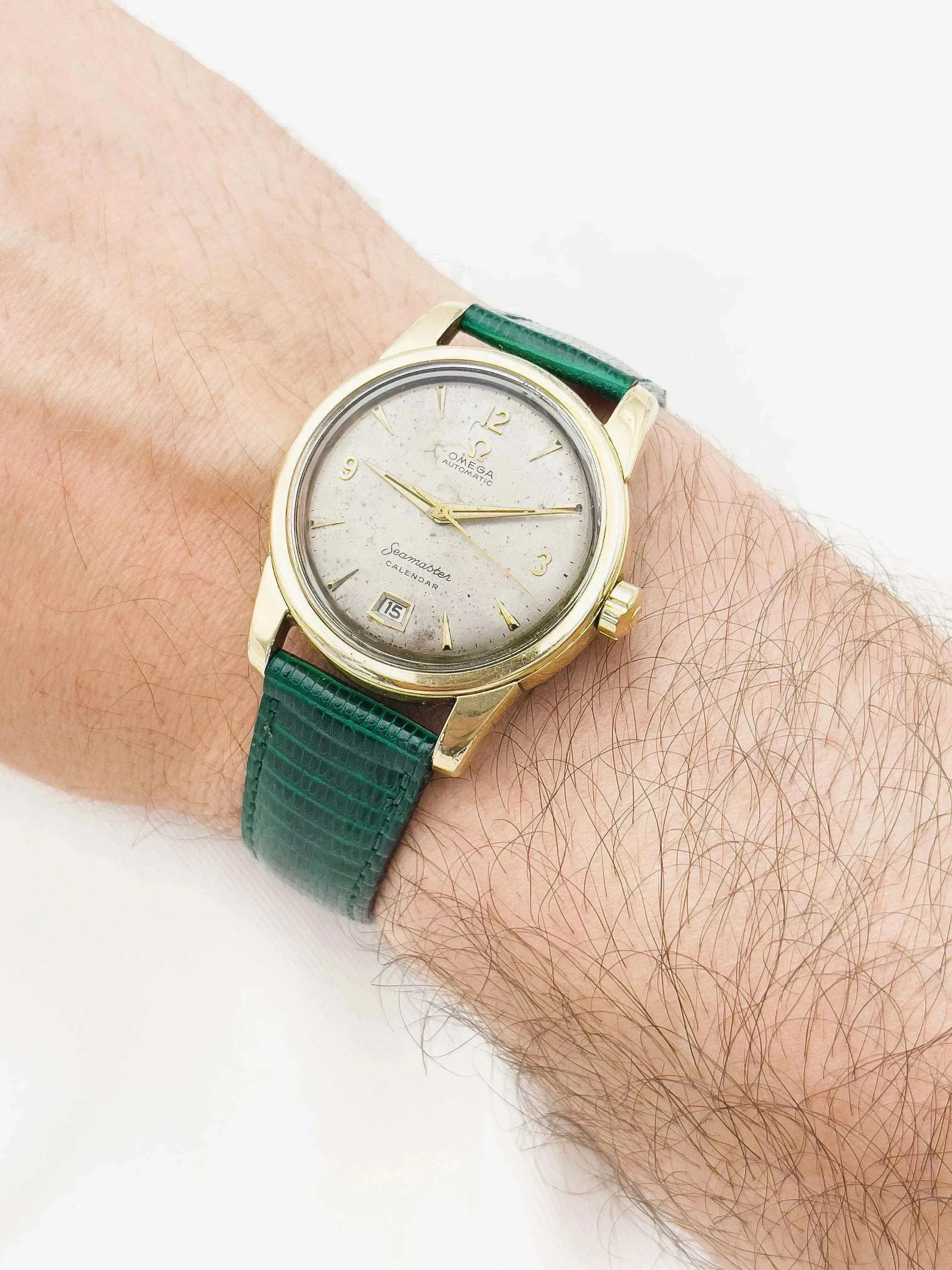 Omega - Seamaster Bumper Calendar Plaqué or Patine - 1954 - Atelier Victor