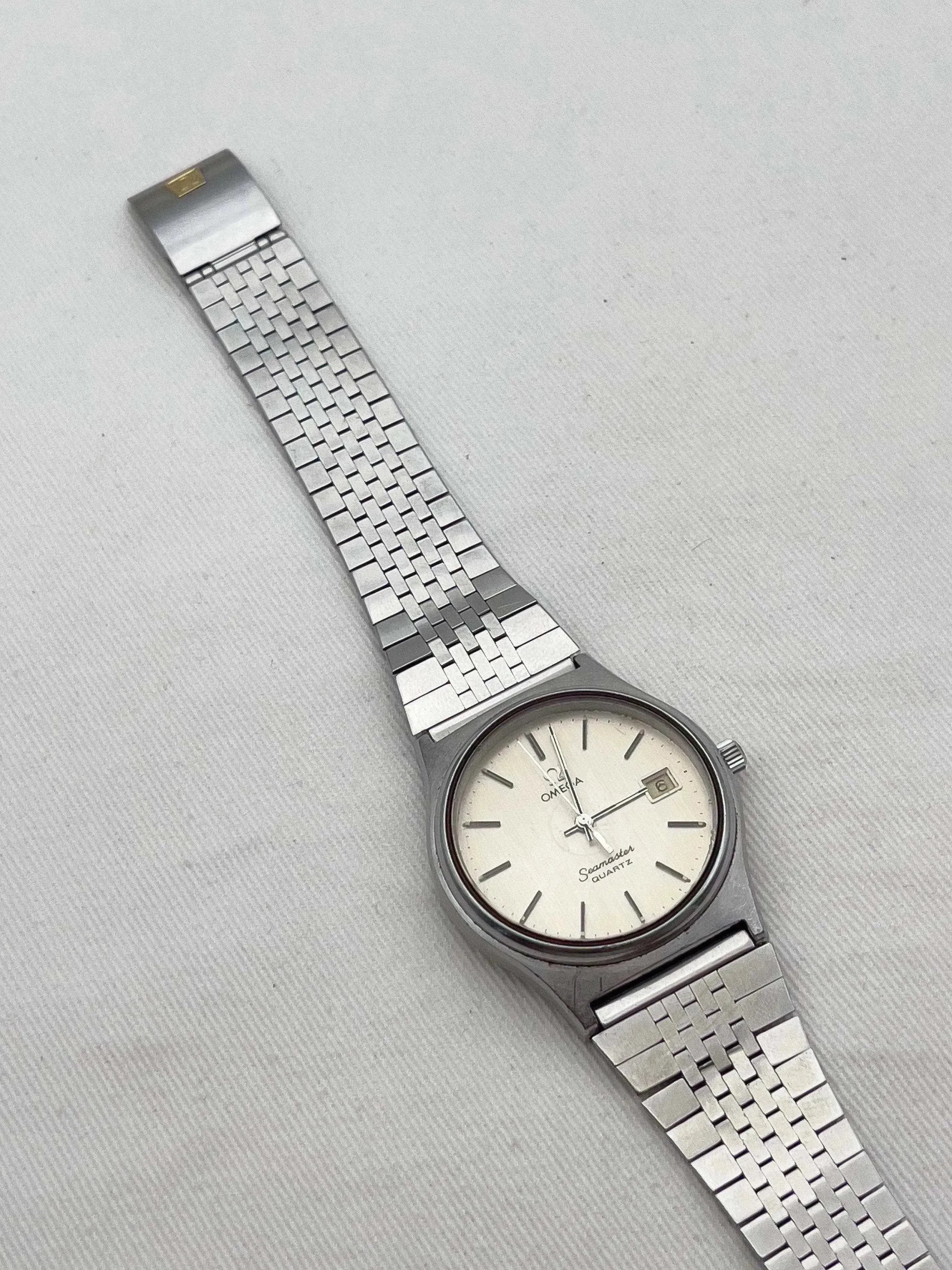 Omega - Seamaster Champagne Patine Acier - boîte - 1976 - Atelier Victor