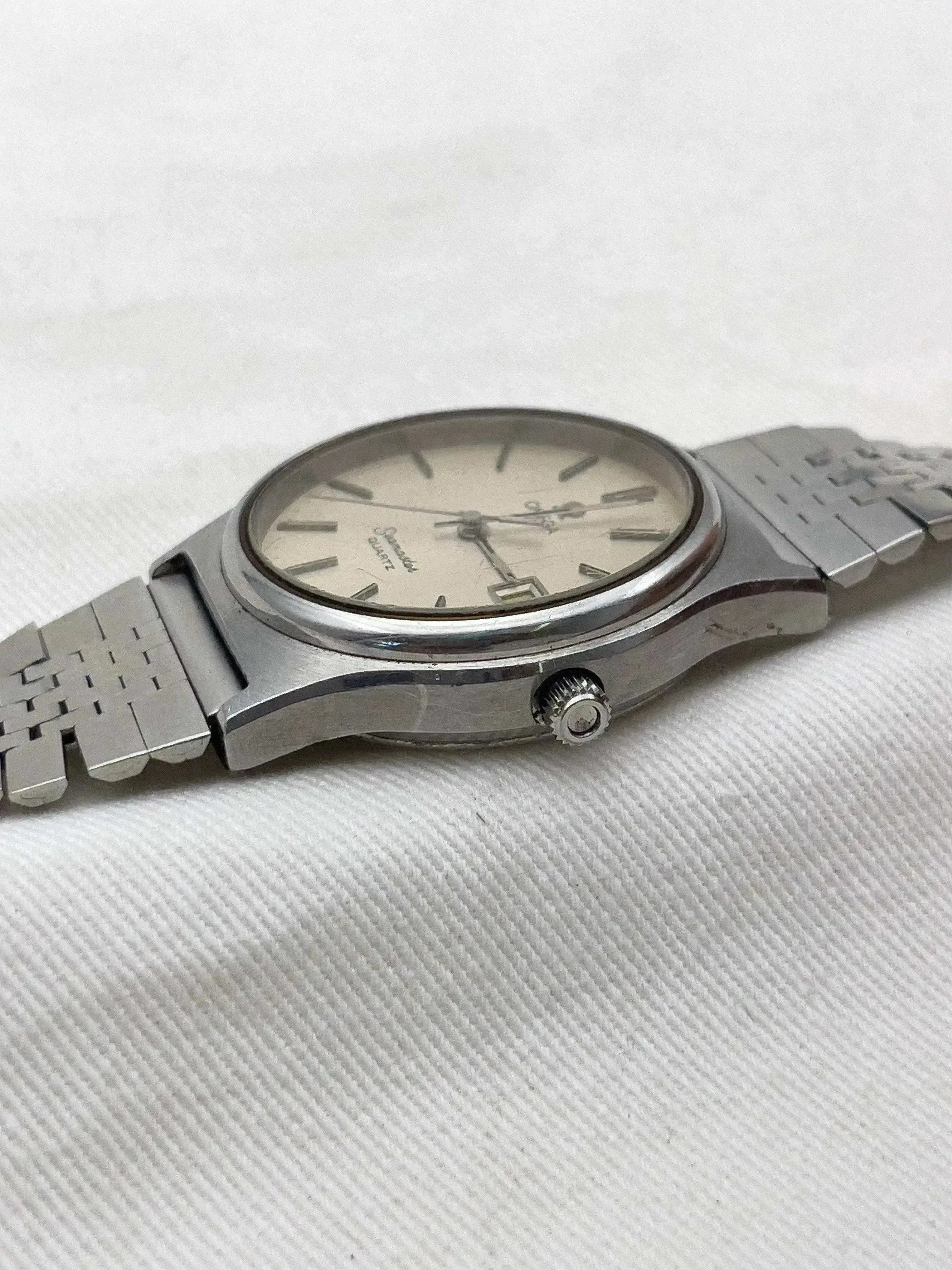 Omega - Seamaster Champagne Patine Acier - boîte - 1976 - Atelier Victor