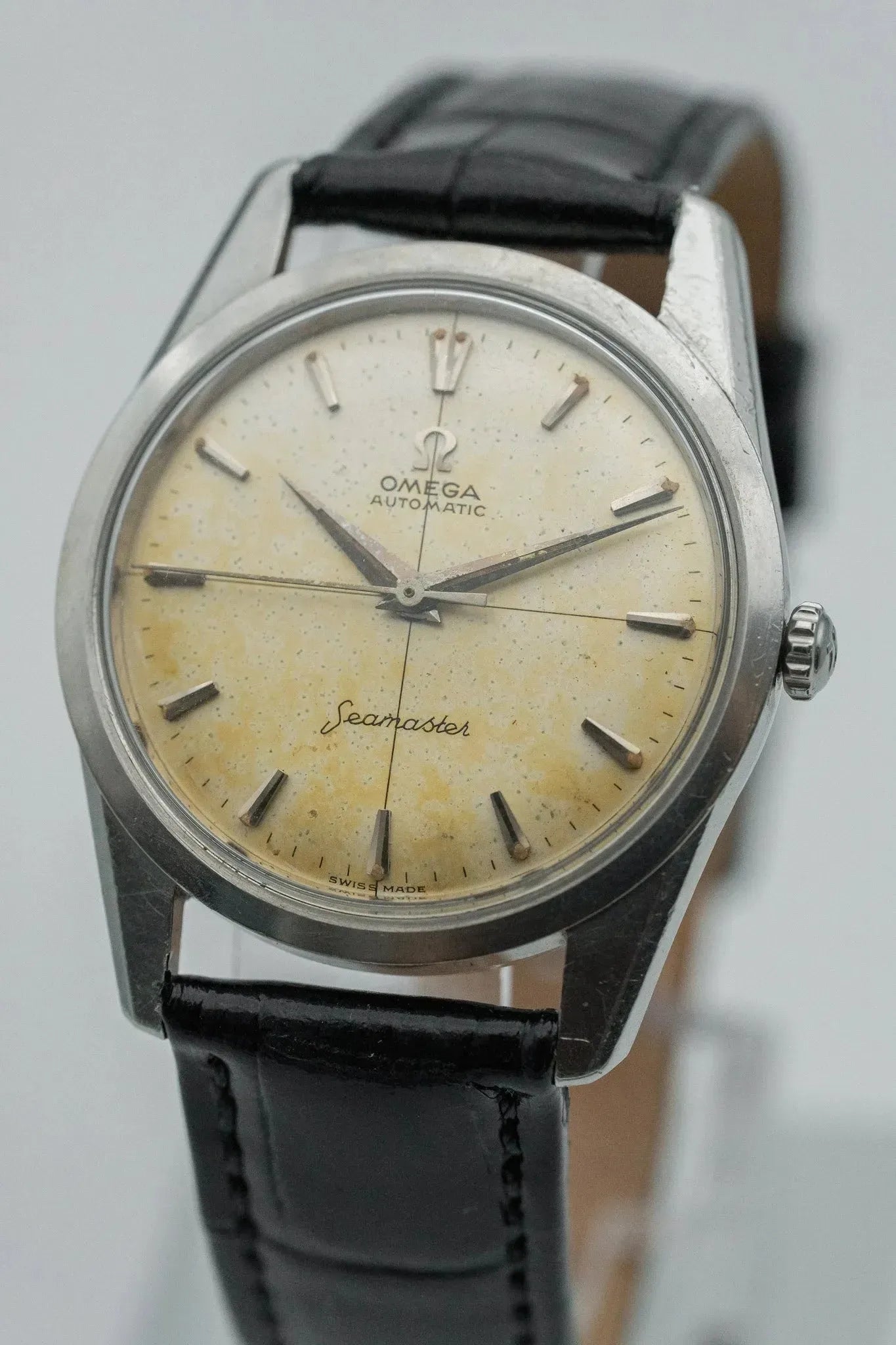Omega - Seamaster Crosshair Patine - 1961 - Atelier Victor - Vintage Shop