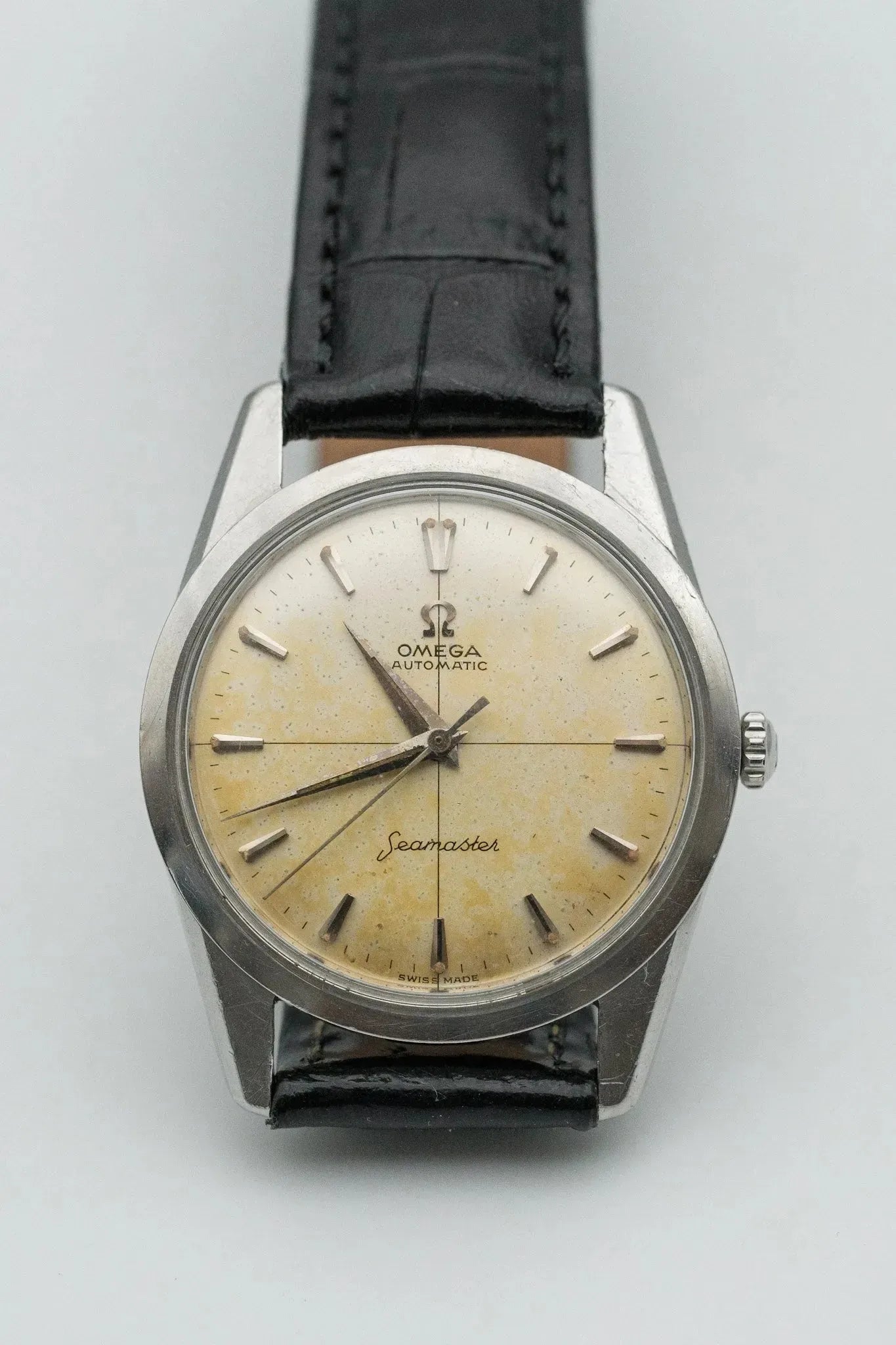 Omega - Seamaster Crosshair Patine - 1961 - Atelier Victor - Vintage Shop