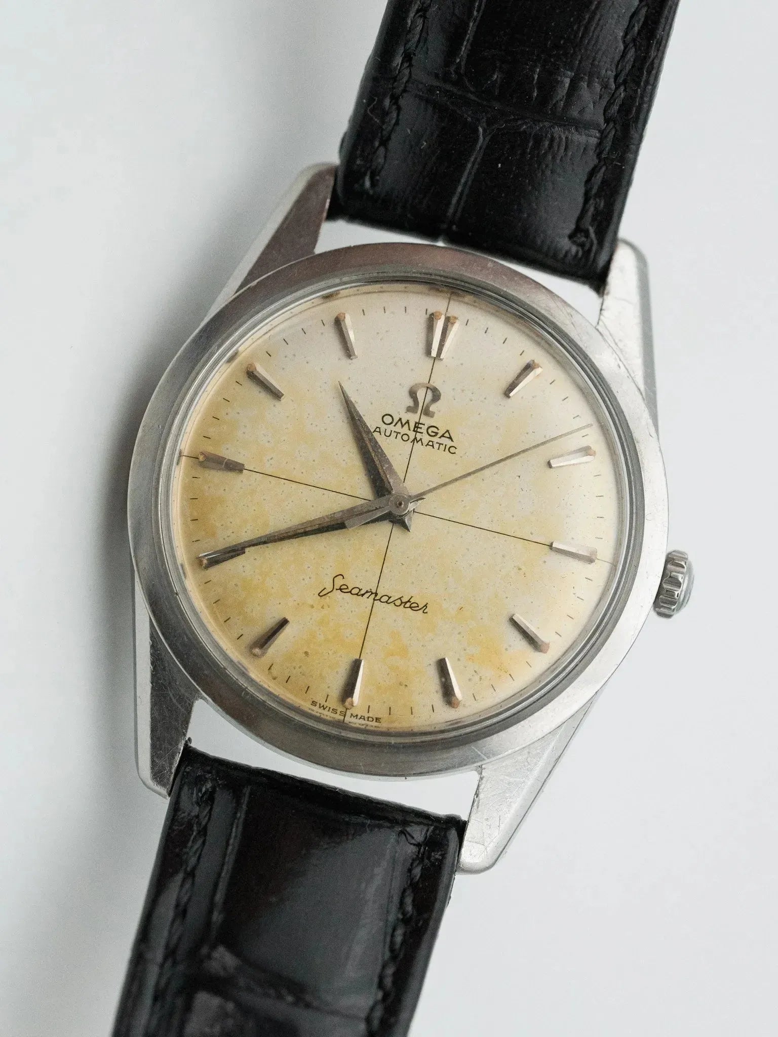 Omega - Seamaster Crosshair Patine - 1961 - Atelier Victor - Vintage Shop