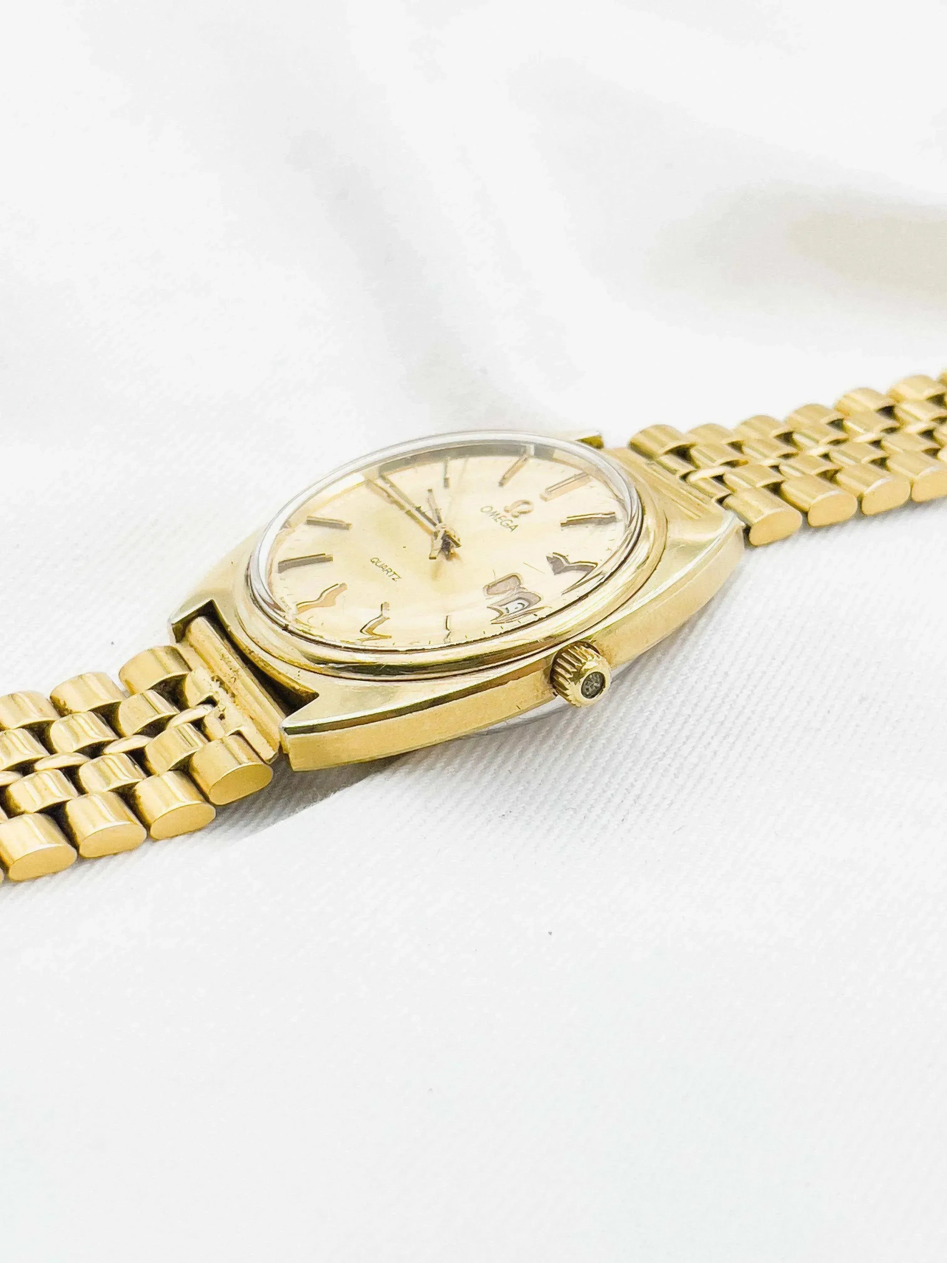 Omega - Seamaster Date Full Gold - 1978 - Atelier Victor - Vintage Shop