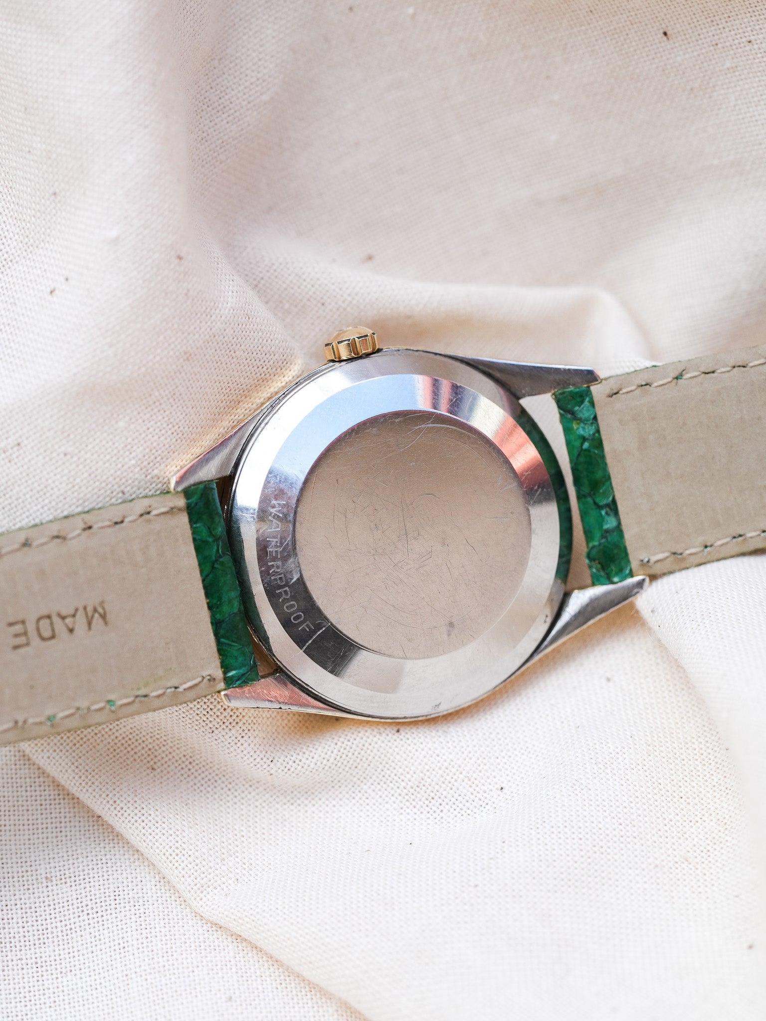 Omega - Seamaster Index Or Patine Creme - 1956 - Atelier Victor - Vintage Shop