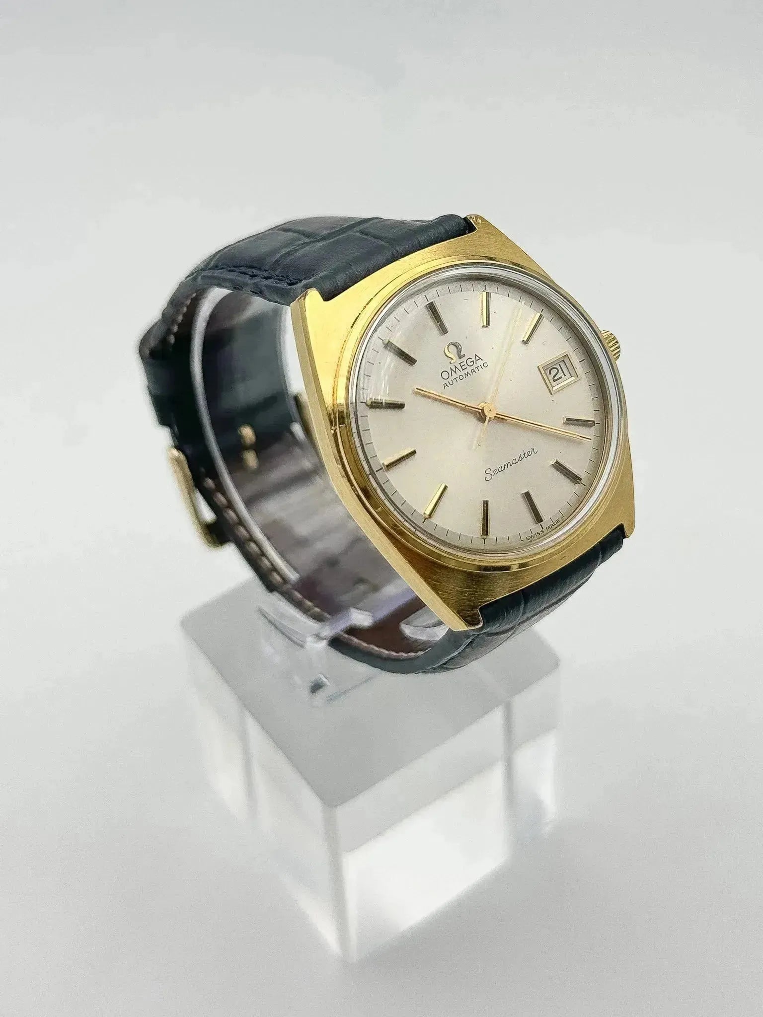 Omega - Seamaster Plaqué Date Automatique - 1974 - Atelier Victor - Vintage Shop