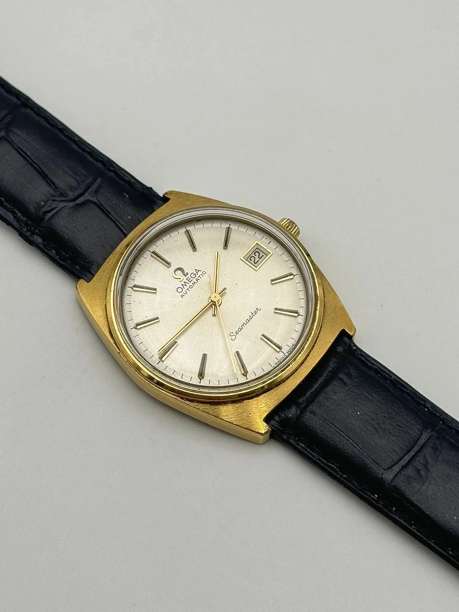 Omega - Seamaster Plaqué Date Automatique - 1974 - Atelier Victor - Vintage Shop