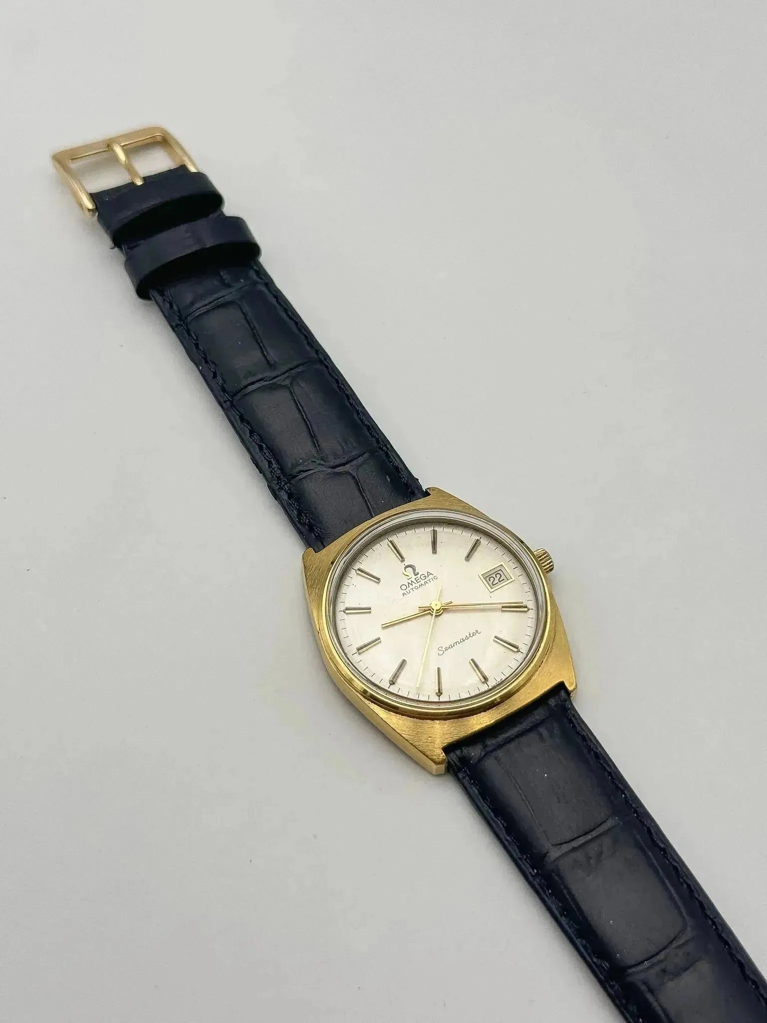 Omega - Seamaster Plaqué Date Automatique - 1974 - Atelier Victor - Vintage Shop