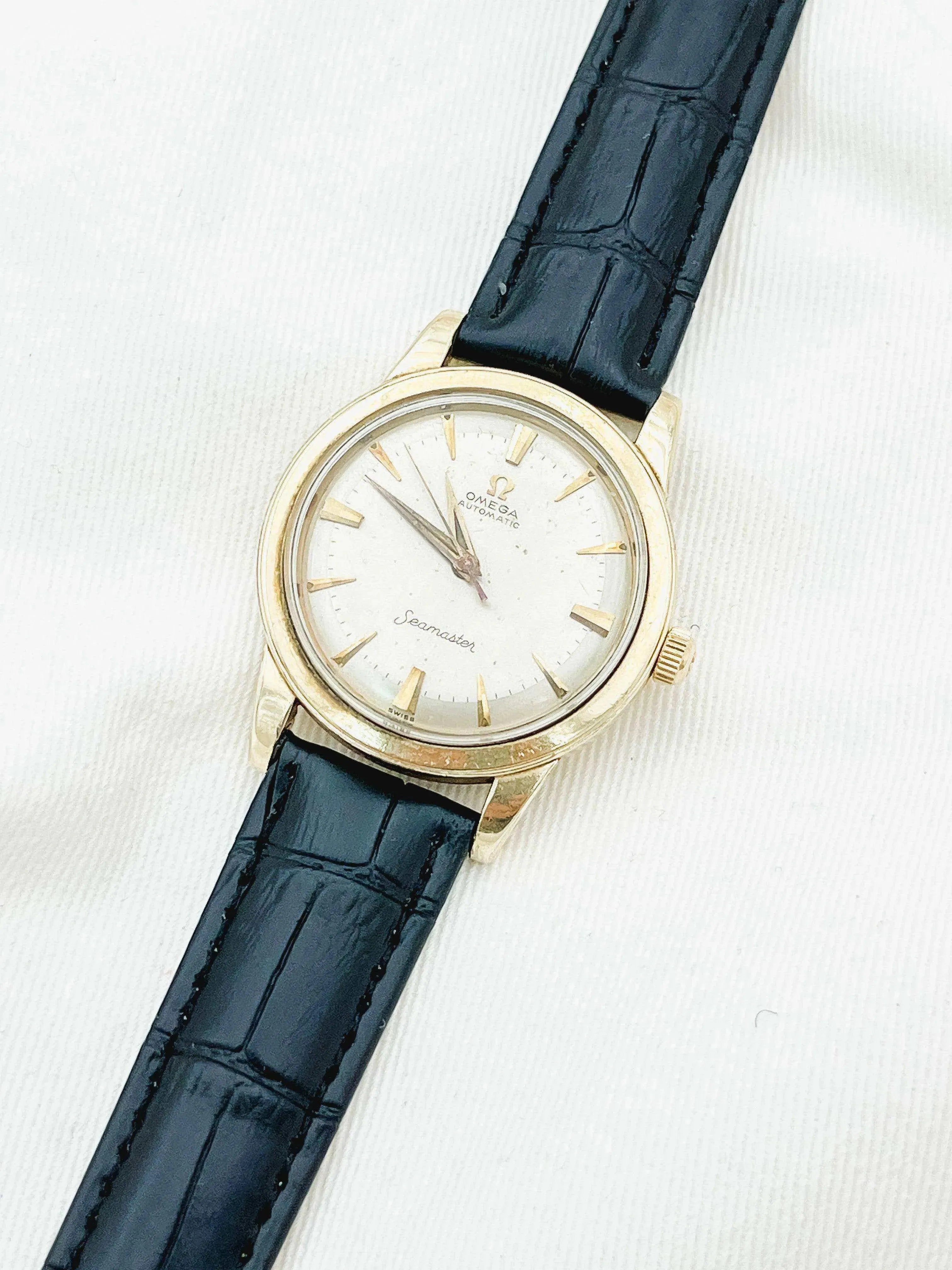 Omega - Seamaster Plaqué or cadran Champagne - 1958 - Atelier Victor Paris - Vintage Watch Shop Dubai
