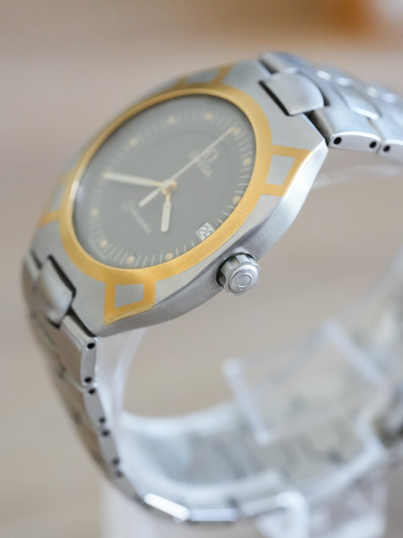 Omega - Seamaster Polaris Acier Or 18K Cadran Anthracite - 1991 - Atelier Victor - Vintage Shop