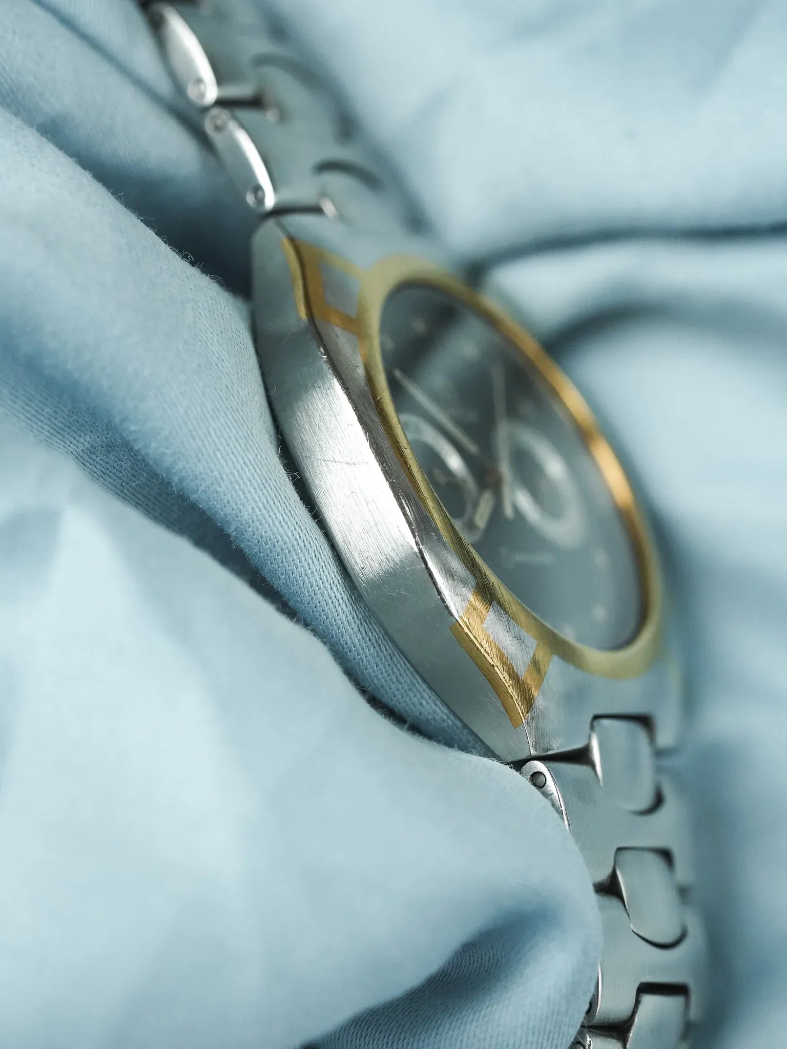 Omega - Seamaster Polaris Daydate Anthracite Or 18k - 1980s - Atelier Victor