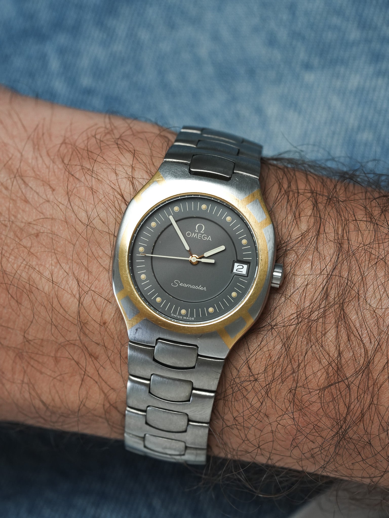 أوميغا - Seamaster بولاريس تيتانيوم ذهب 18k - 1986