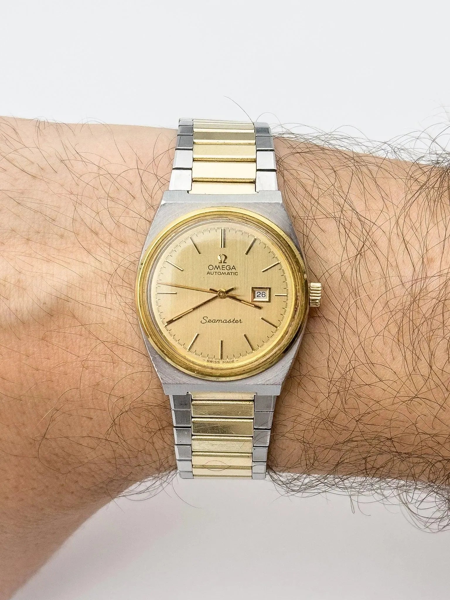 Omega - Seamaster Steel & Gold - 1974 - Atelier Victor Paris - Vintage Watch Shop Dubai