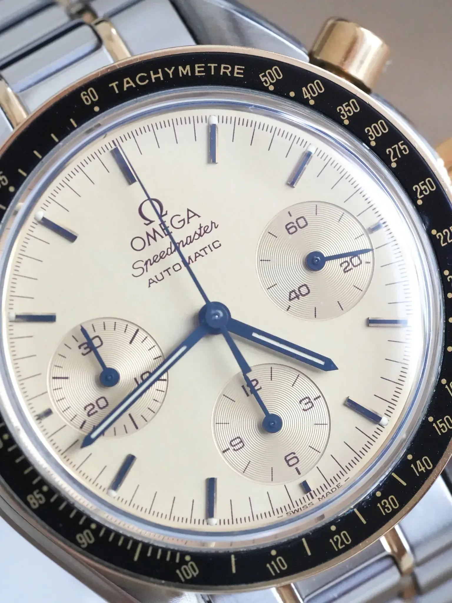 Omega - Speedmaster Reduced 175.0032 Acier Or Cadran Or - 1989 - Atelier Victor