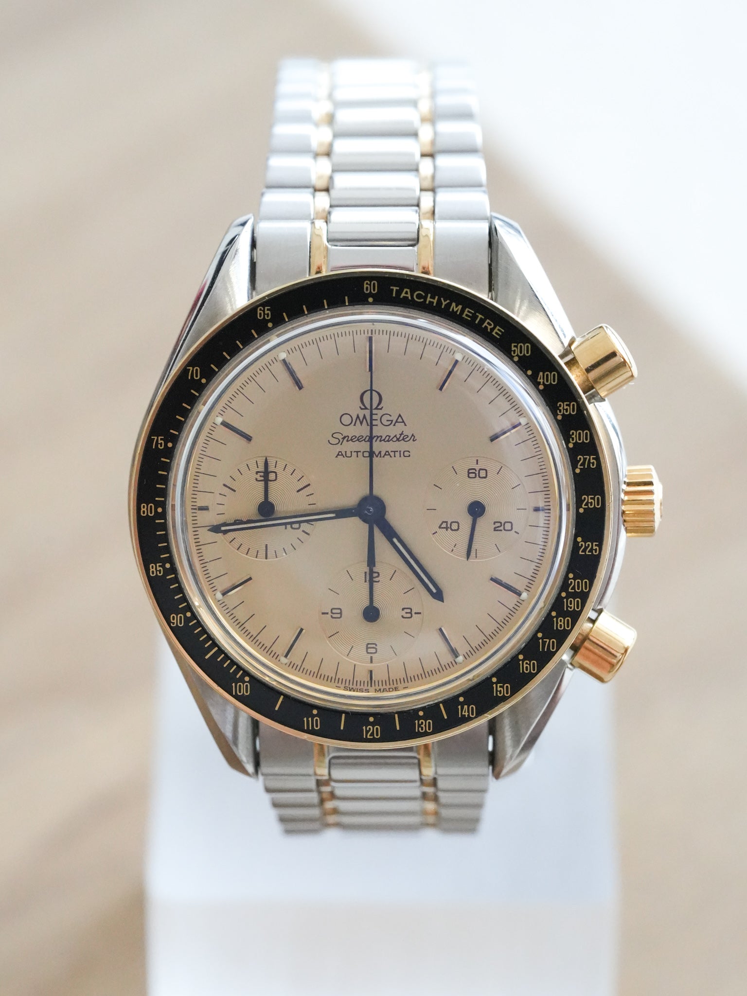 Omega - Speedmaster Reduced 175.0032 Acier Or Cadran Or - 1989 - Atelier Victor Paris - Vintage Watch Shop Dubai