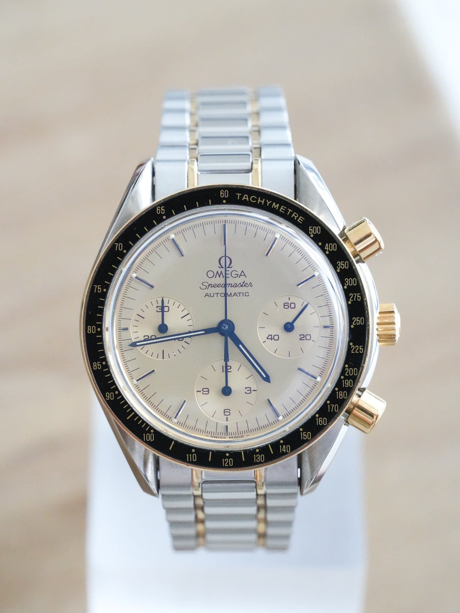 Omega - Speedmaster Reduced 175.0032 Acier Or Cadran Or - 1989 - Atelier Victor Paris - Vintage Watch Shop Dubai