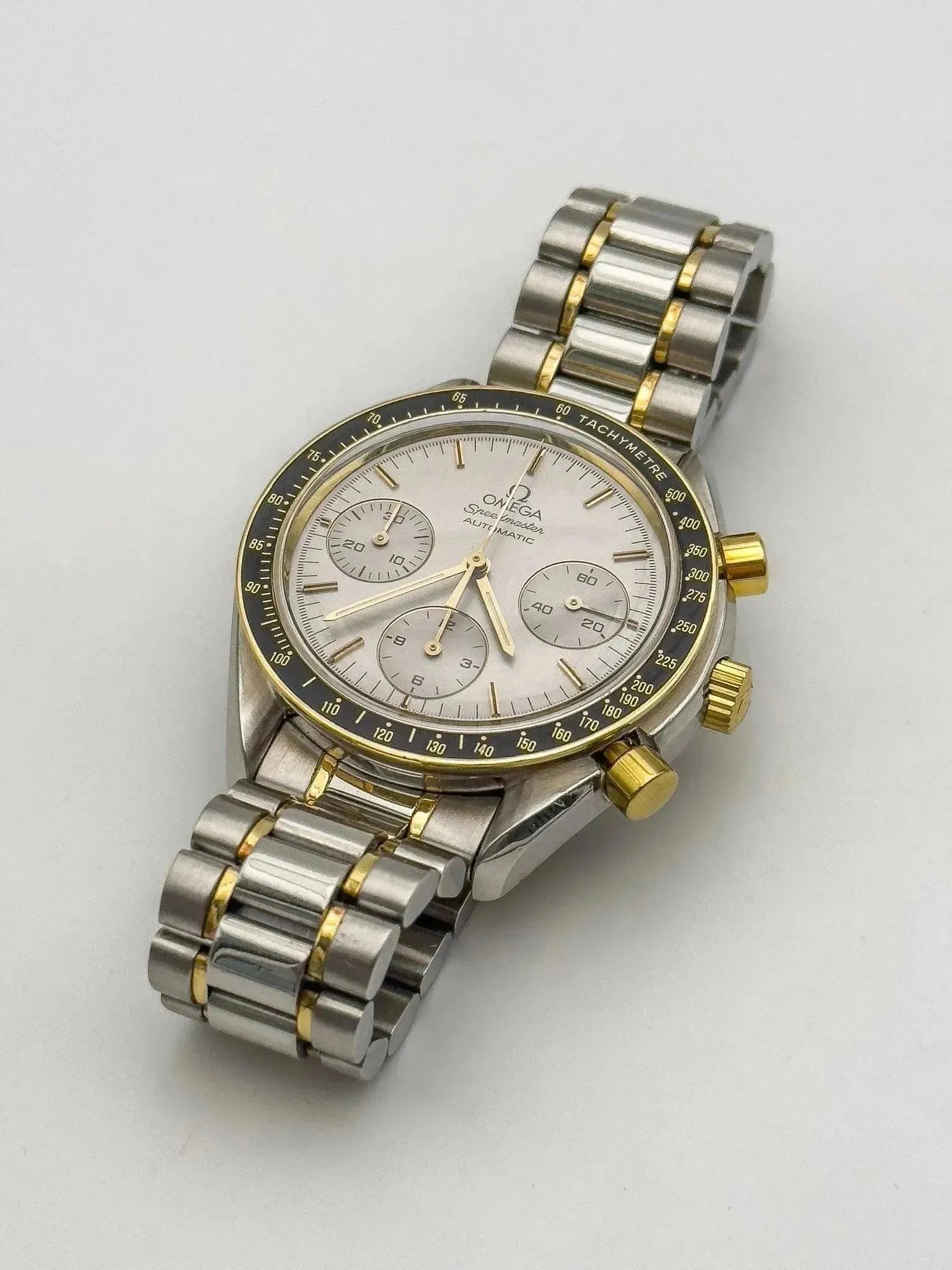 Omega - Speedmaster Reduced Two Tones Grey - 1990s - Atelier Victor Paris - Vintage Watch Shop Dubai
