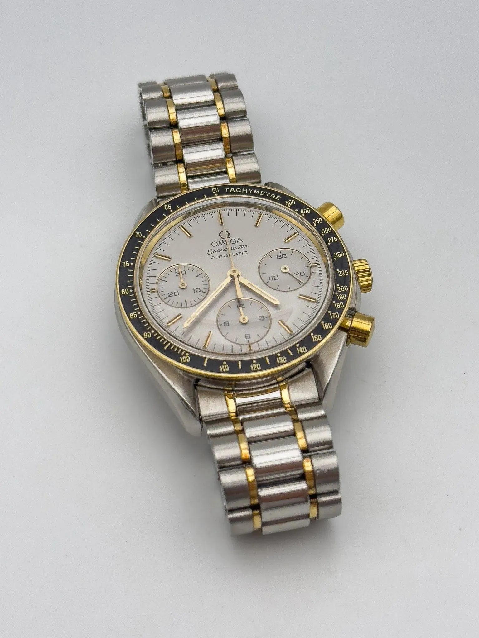 Omega - Speedmaster Reduced Two Tones Grey - 1990s - Atelier Victor Paris - Vintage Watch Shop Dubai