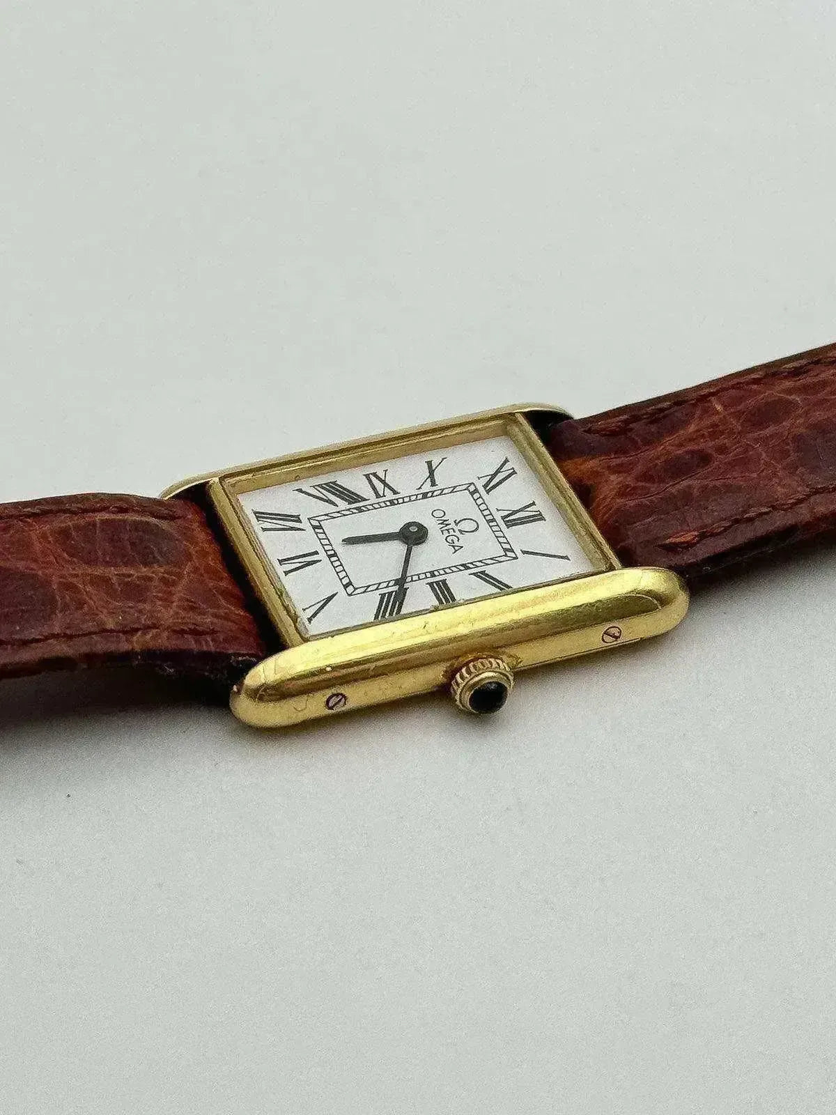 Omega - Tank Or 18k Cadran Blanc - 1978 - Atelier Victor