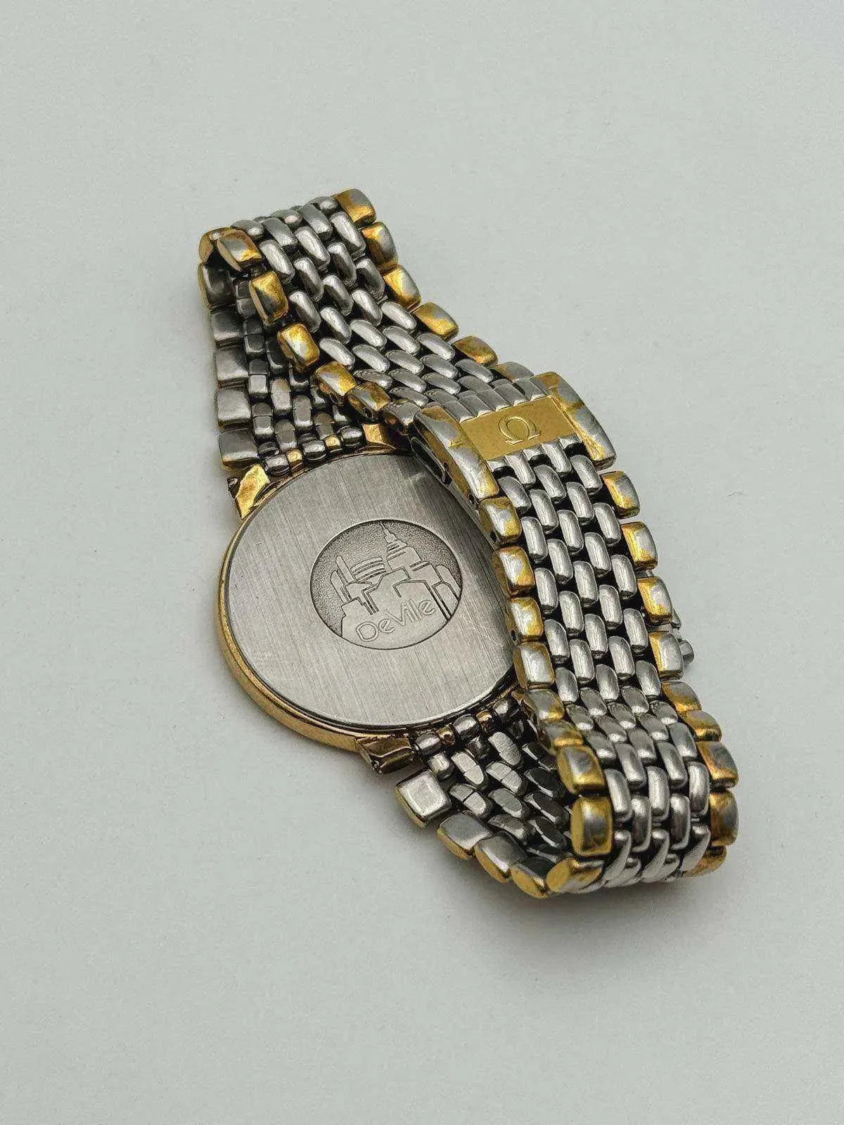 Omega - Ultra Slim Grain de riz two tones - 1980s - Atelier Victor Paris - Vintage Watch Shop Dubai