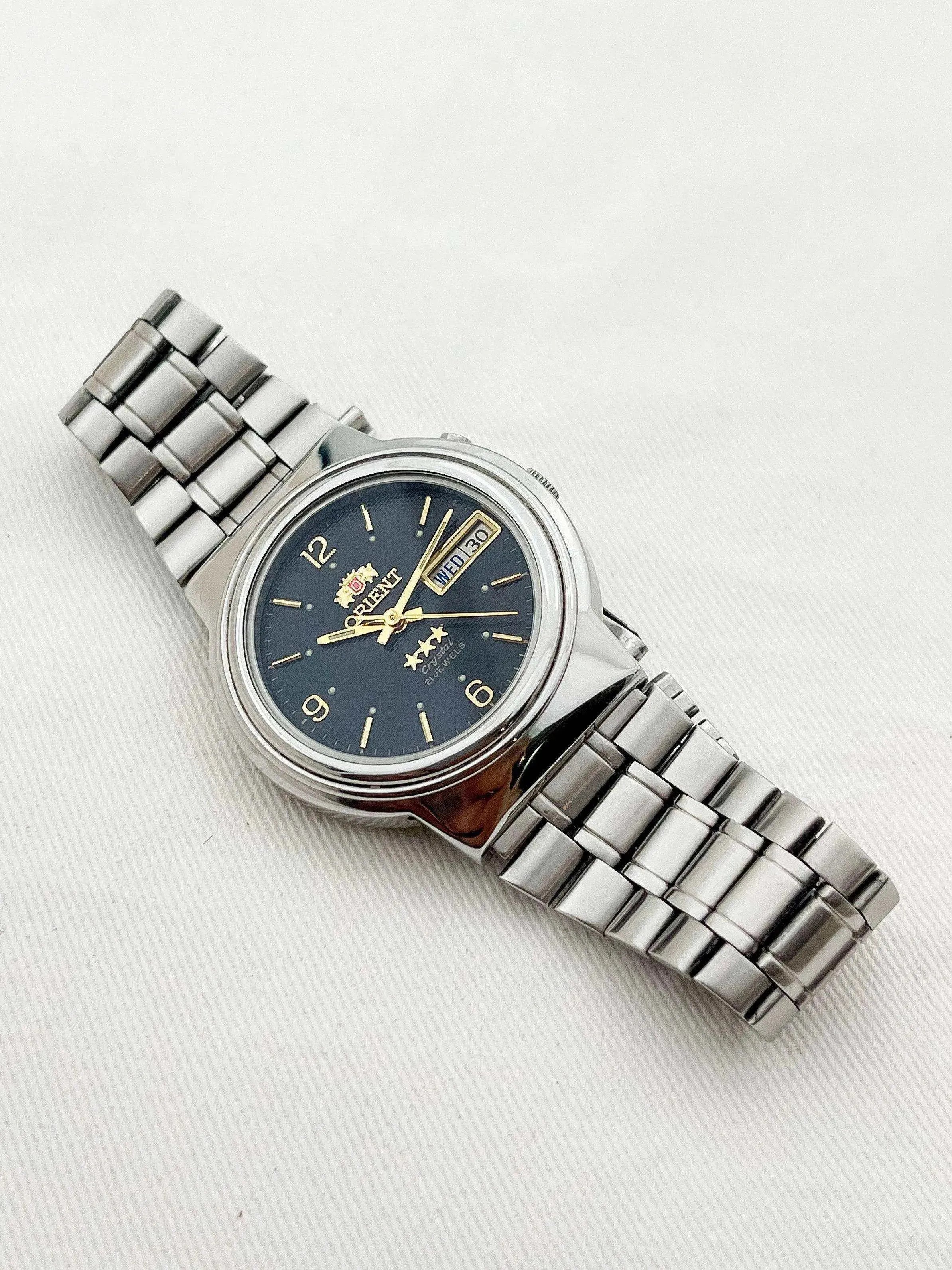 Orient - Black Dial Daydate - 1980s - Atelier Victor Paris - Vintage Watch Shop Dubai