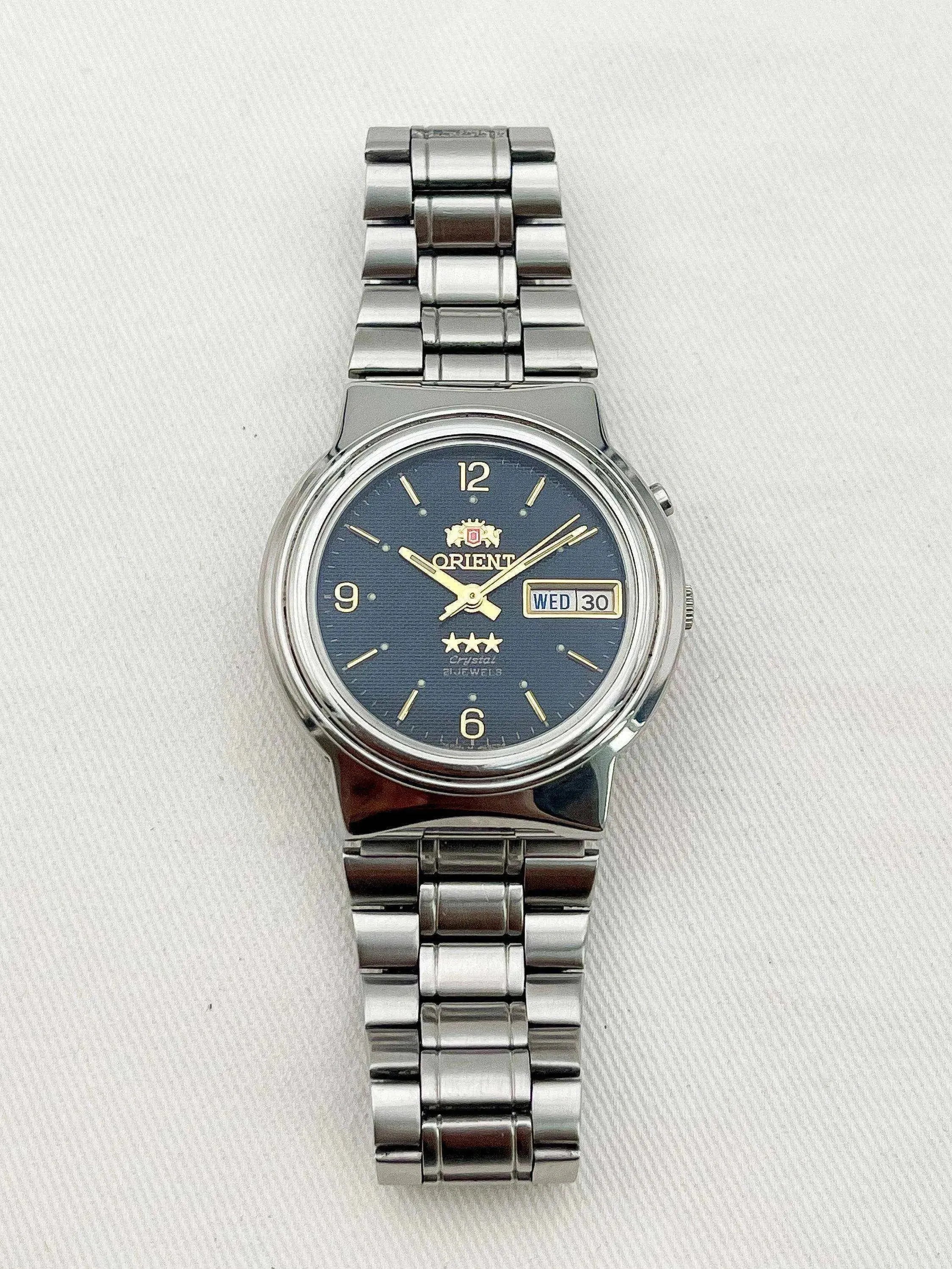 Orient - Black Dial Daydate - 1980s - Atelier Victor Paris - Vintage Watch Shop Dubai