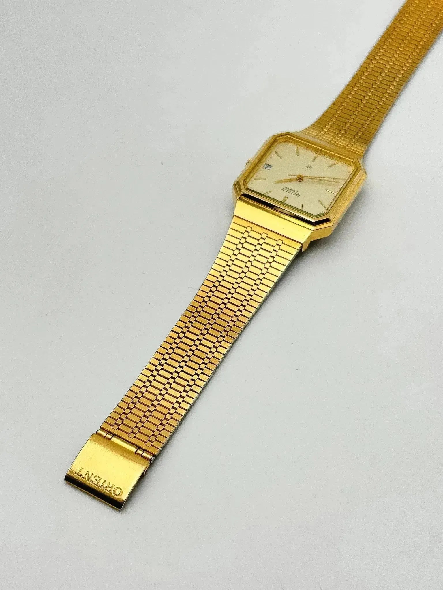 Orient - Carré Acier Doré - 1990s - Atelier Victor Paris - Vintage Watch Shop Dubai