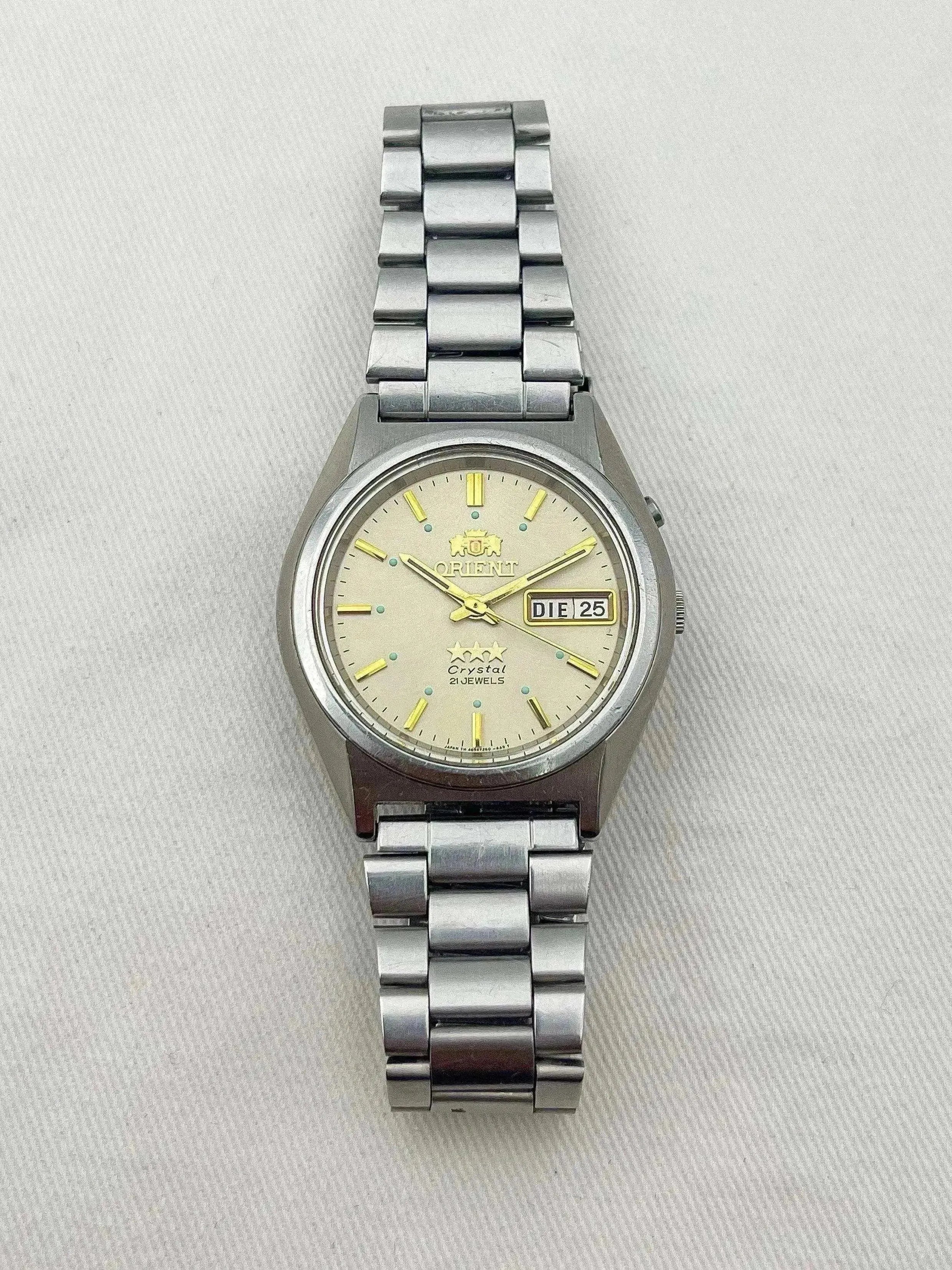 Orient - White Stars Dial Daydate Turquoise Dots - 1980s - Atelier Victor