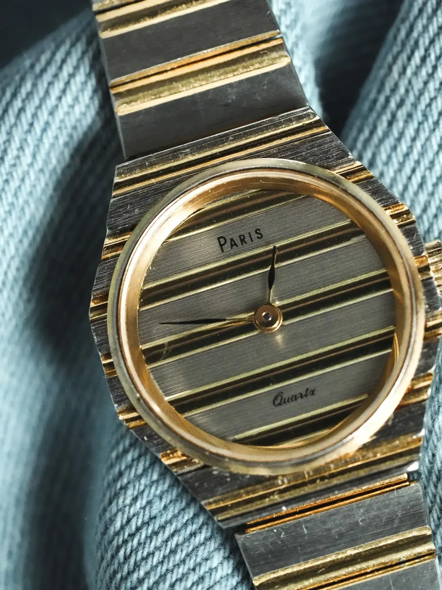 Paris - Style "Polo" Acier Or Mini - 1980s - Atelier Victor