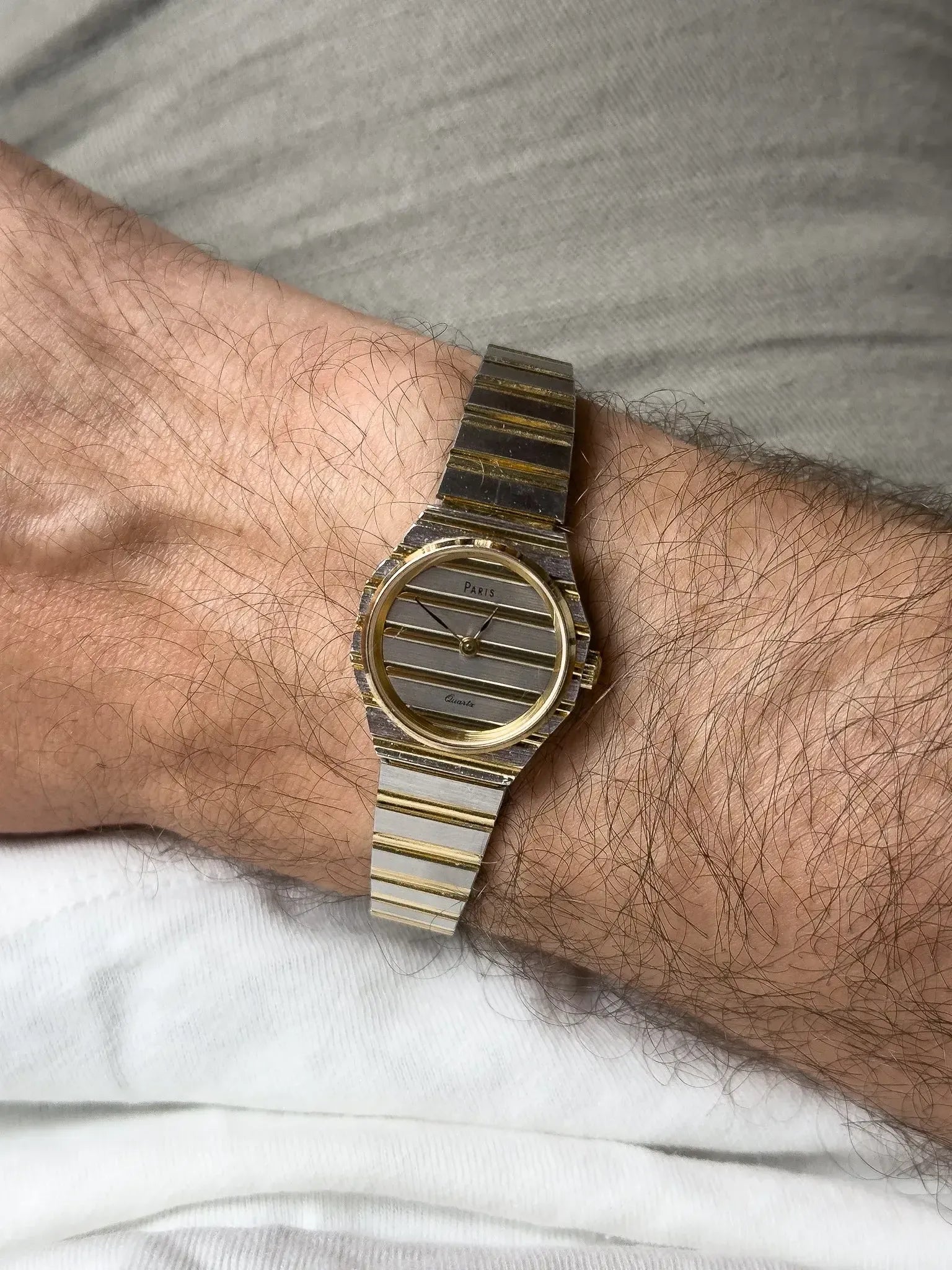 Paris - Style "Polo" Acier Or Mini - 1980s - Atelier Victor