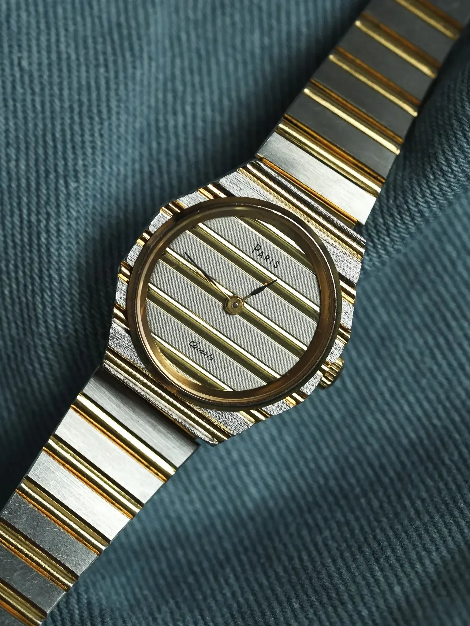 Paris - Style "Polo" Acier Or Mini - 1980s - Atelier Victor