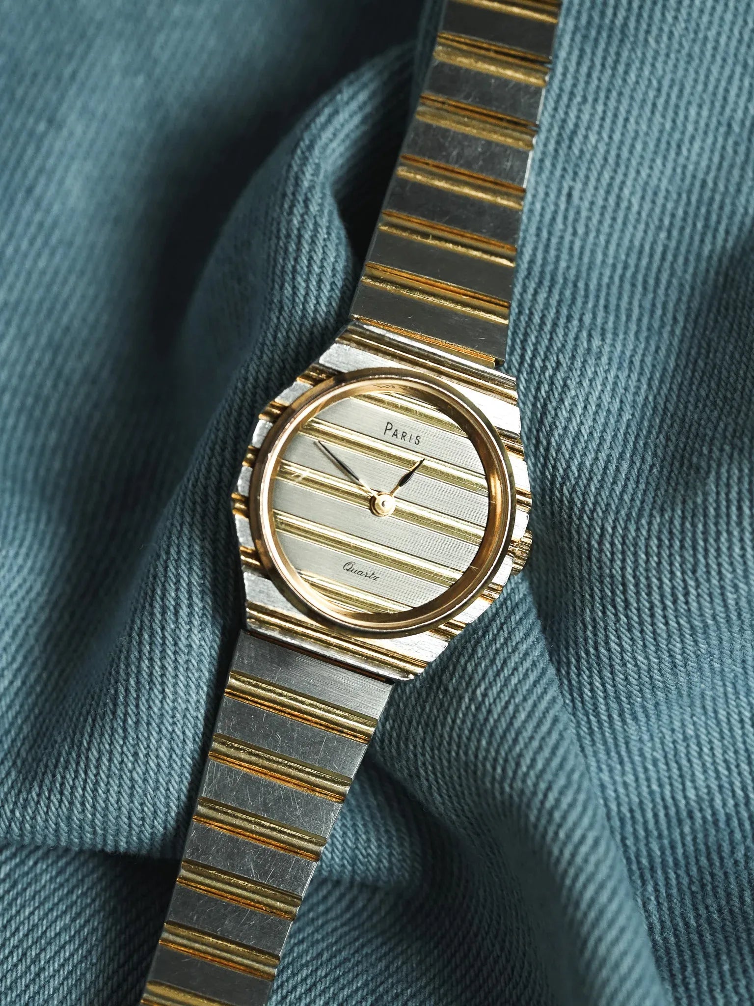 Paris - Style "Polo" Acier Or Mini - 1980s - Atelier Victor