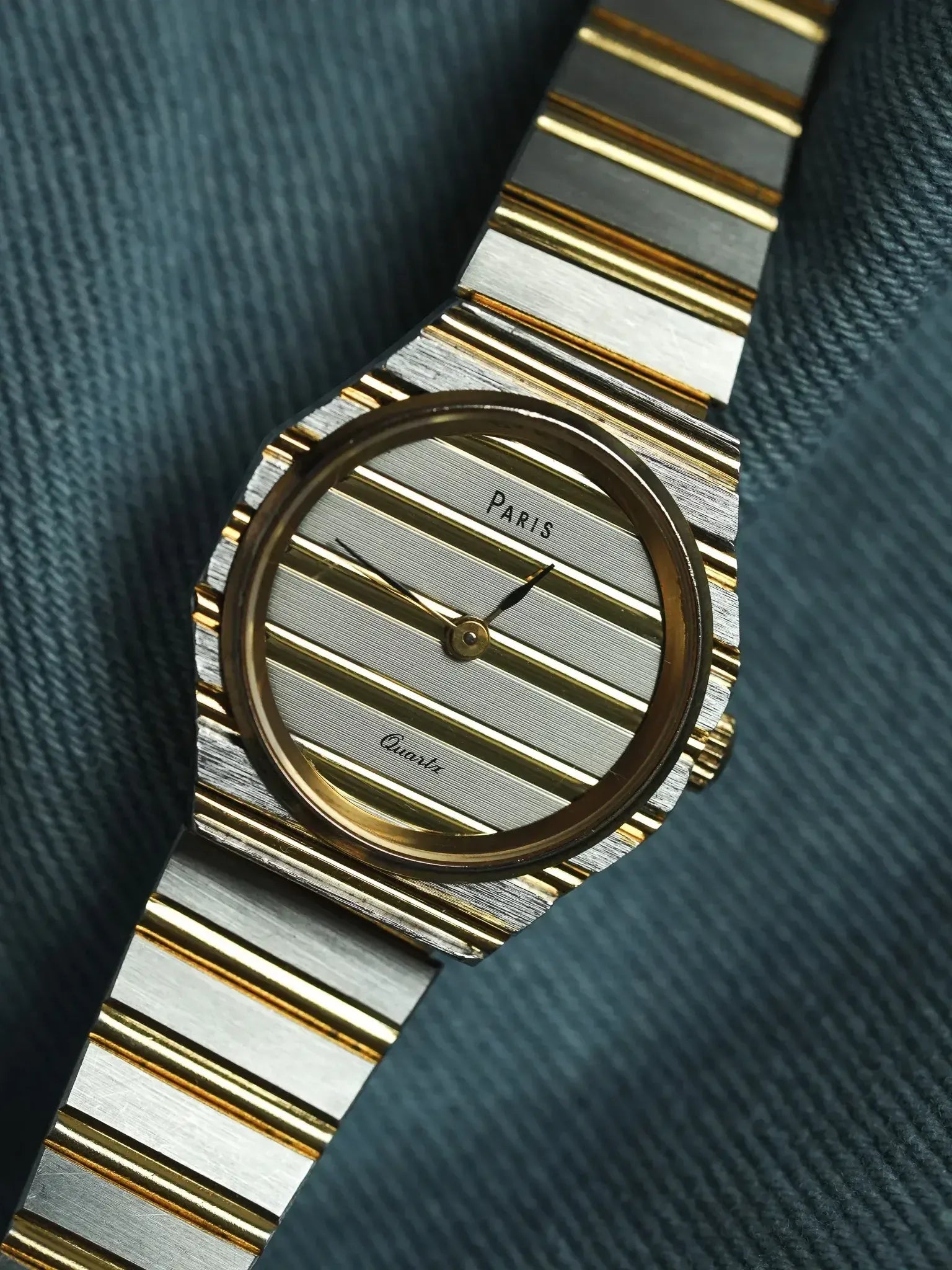 Paris - Style "Polo" Acier Or Mini - 1980s - Atelier Victor