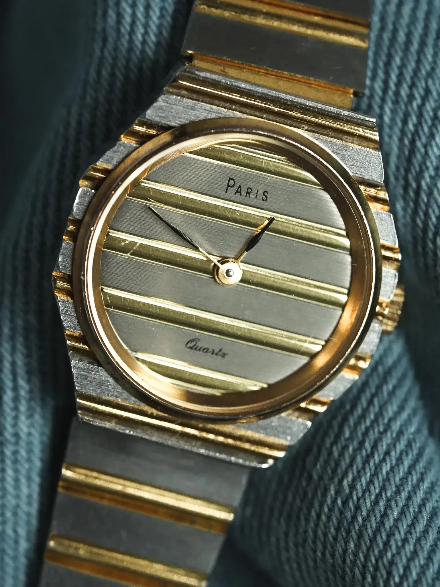 Paris - Style "Polo" Acier Or Mini - 1980s - Atelier Victor