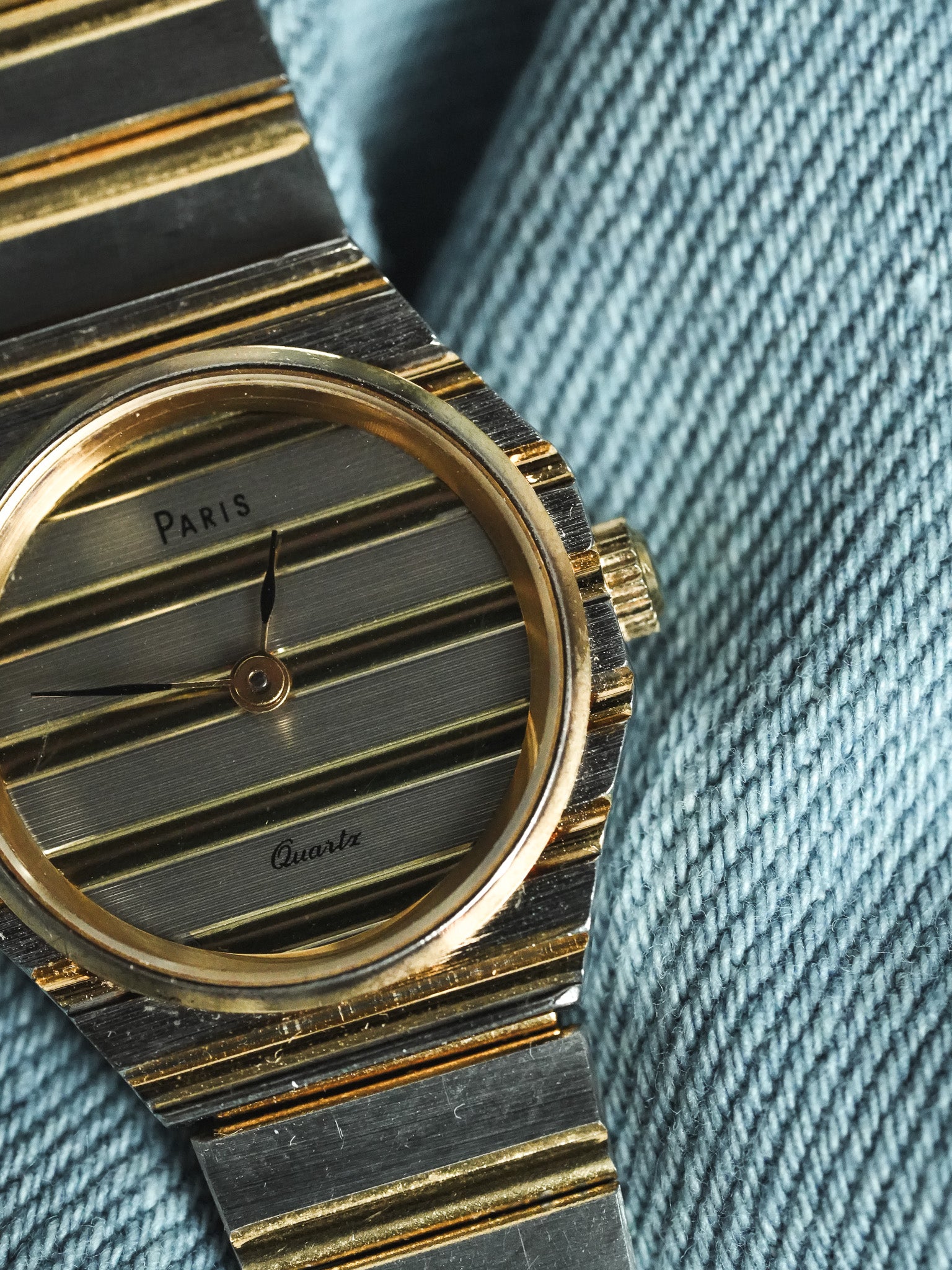 Paris - Style "Polo" Acier Or Mini - 1980s - Atelier Victor - Vintage Shop