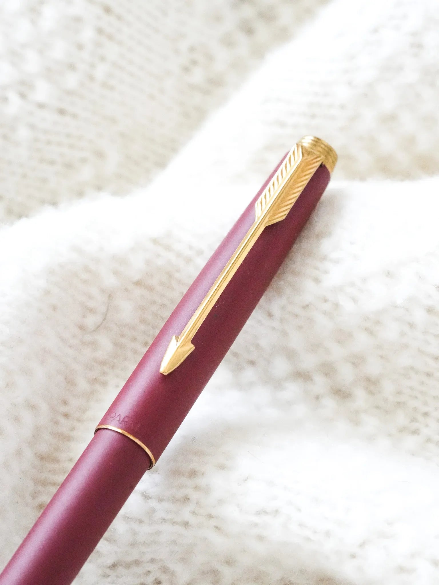 Parker - Stylo bille 75 prototype laque rouge mat - 1990s - Atelier Victor - Vintage Watch Shop