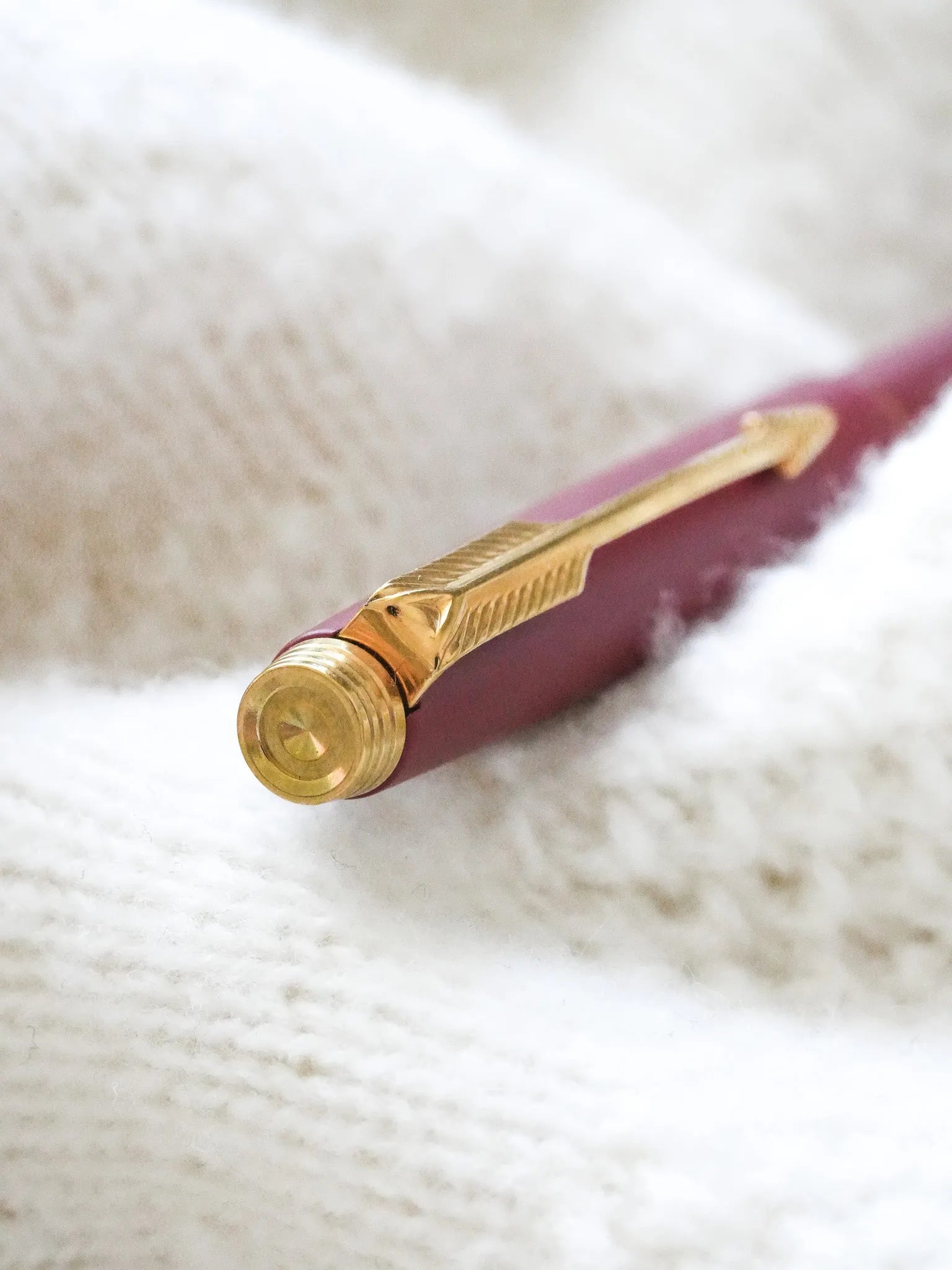 Parker - Stylo bille 75 prototype laque rouge mat - 1990s - Atelier Victor - Vintage Watch Shop