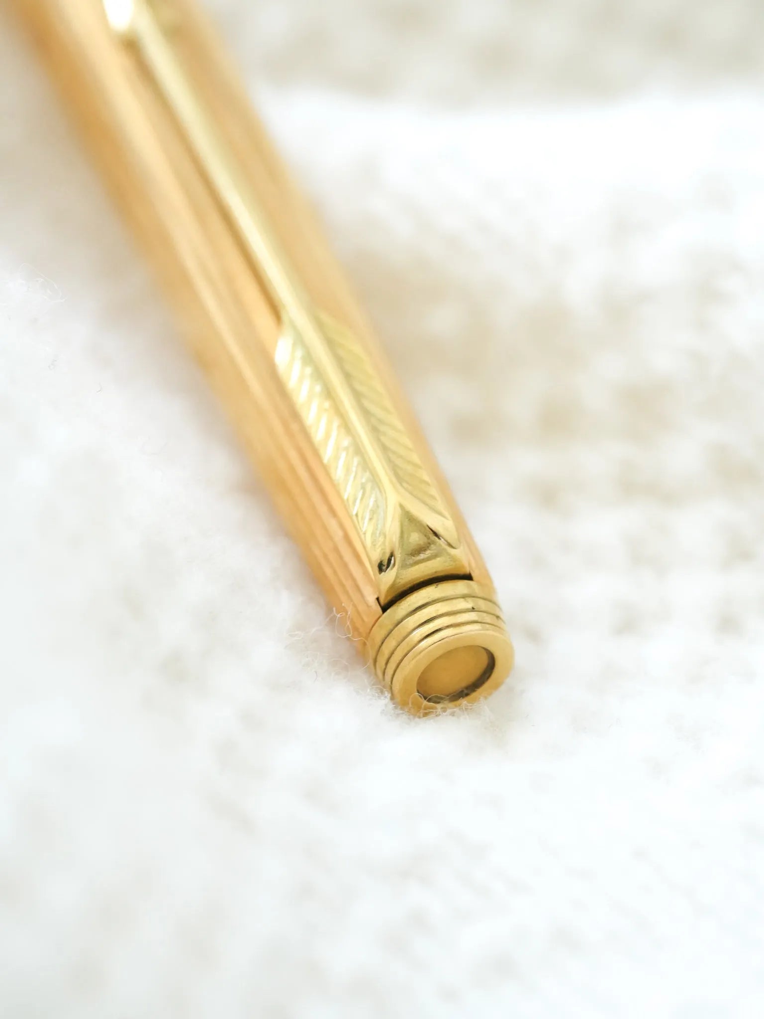 Parker - Stylo bille PARKER 75 Milleraies plaqué or logo fin - 1970s - Atelier Victor - Vintage Shop