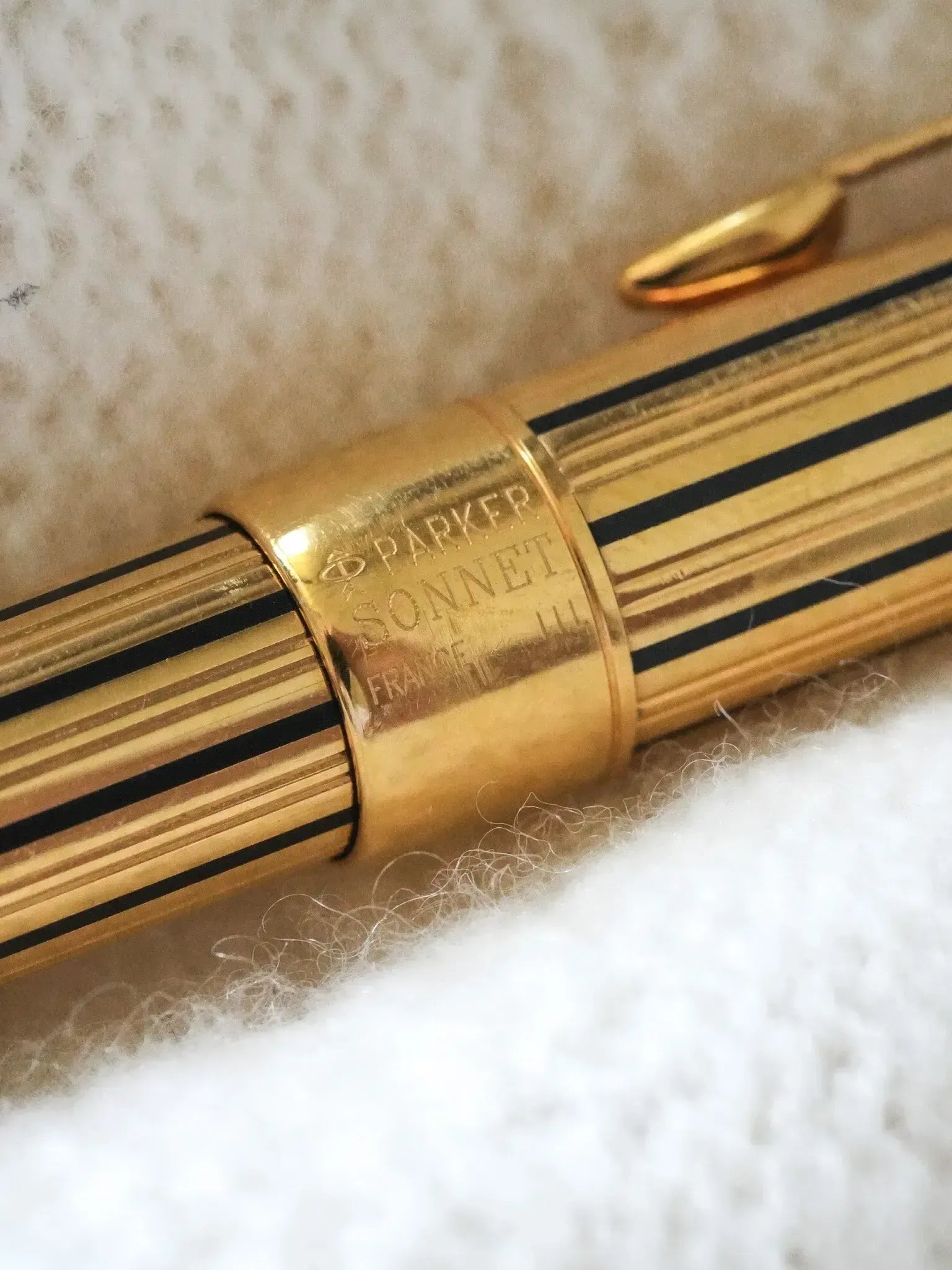 Parker - Stylo billet SONNET ATHENES laque plaqué or - 2000s - Atelier Victor