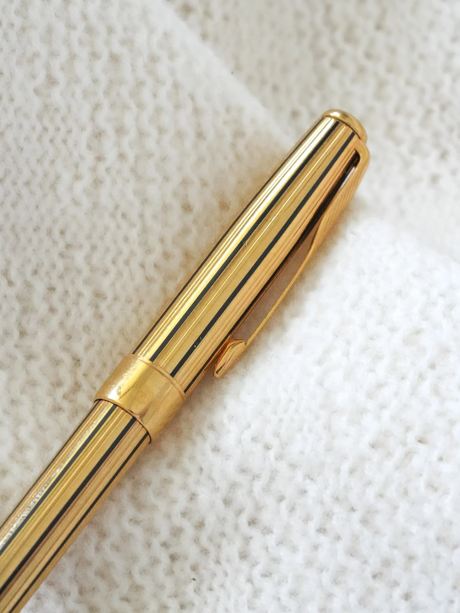 Parker - Stylo billet SONNET ATHENES laque plaqué or - 2000s - Atelier Victor - Vintage Watch Shop