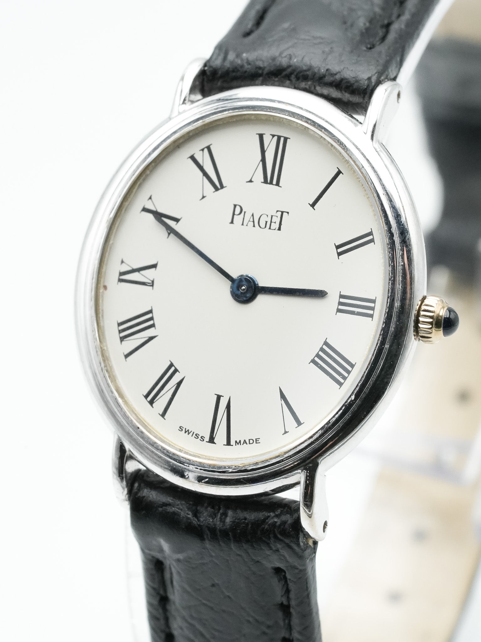 Piaget - 9822 Peite Ellipse Or blanc 18K - 1980s - Atelier Victor - Vintage Shop