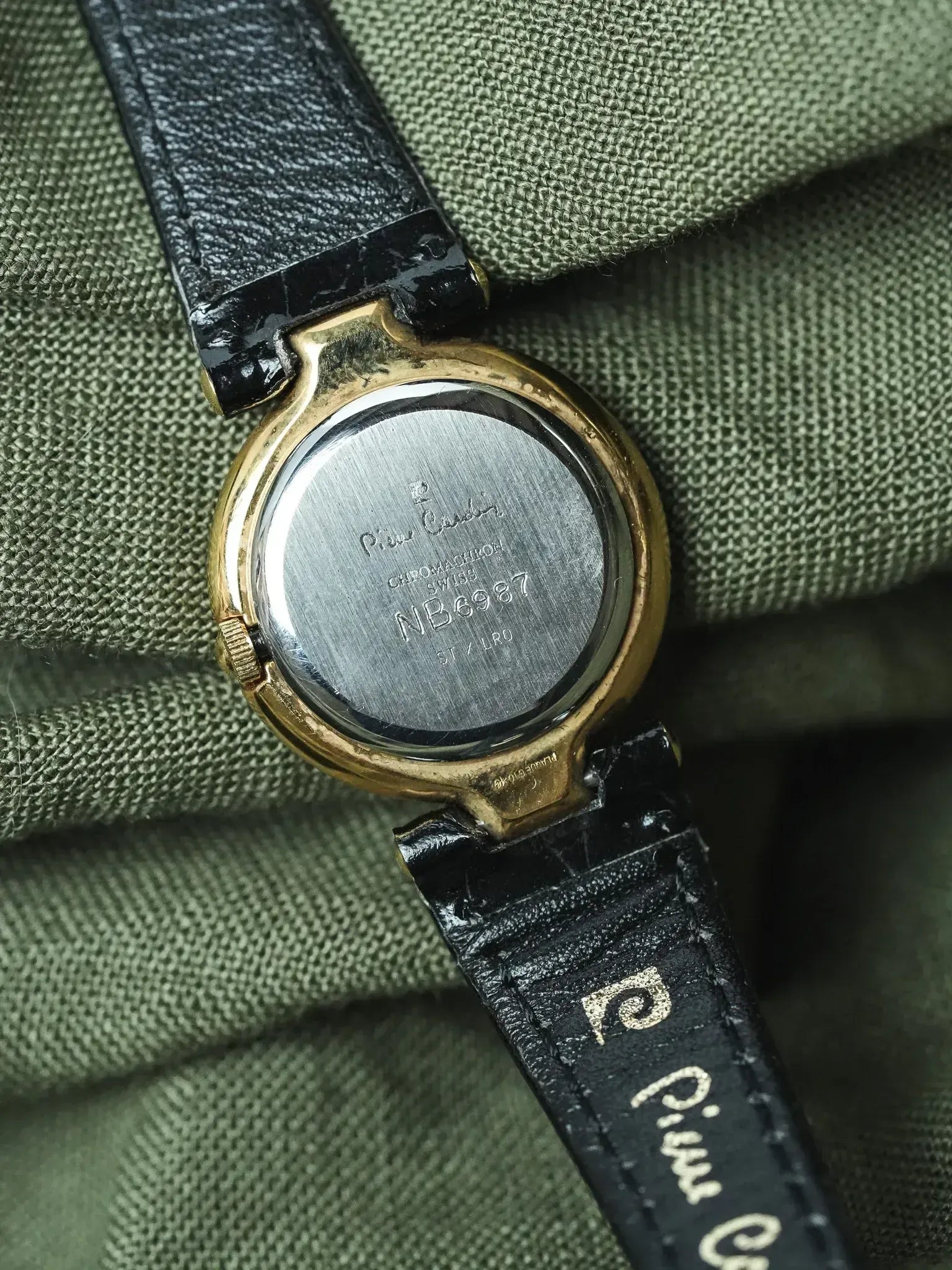 PIerre Cardin - Circle acier or Cadran guilloché - NOS - 1980s - Atelier Victor