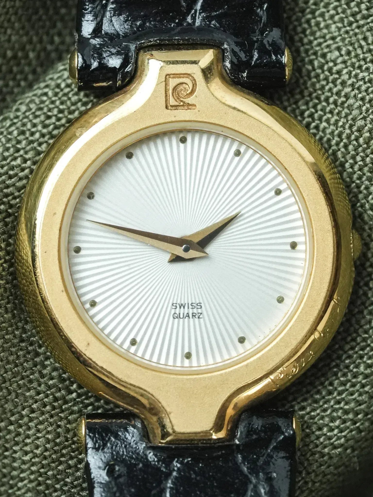 PIerre Cardin - Circle acier or Cadran guilloché - NOS - 1980s - Atelier Victor