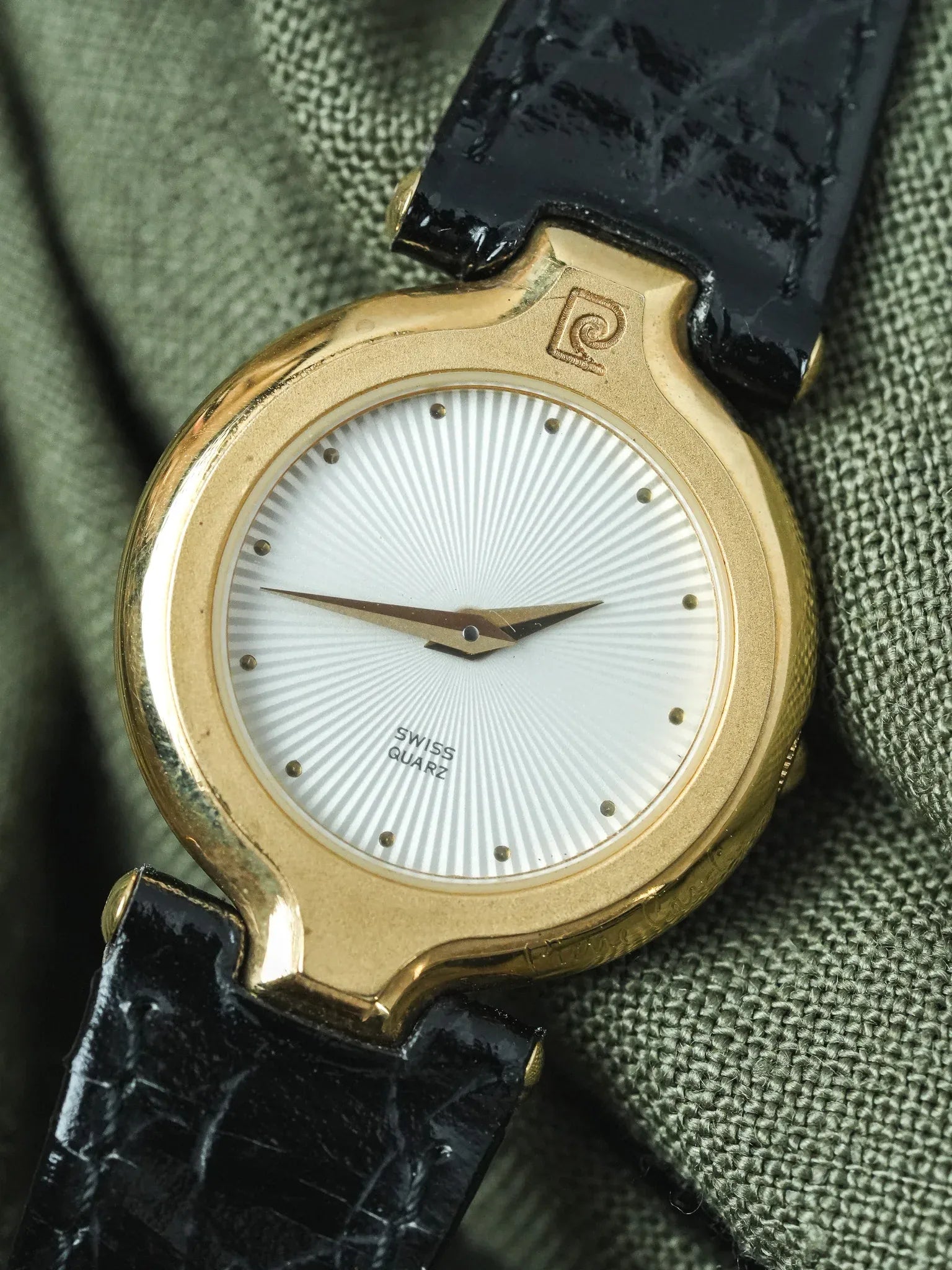 PIerre Cardin - Circle acier or Cadran guilloché - NOS - 1980s - Atelier Victor