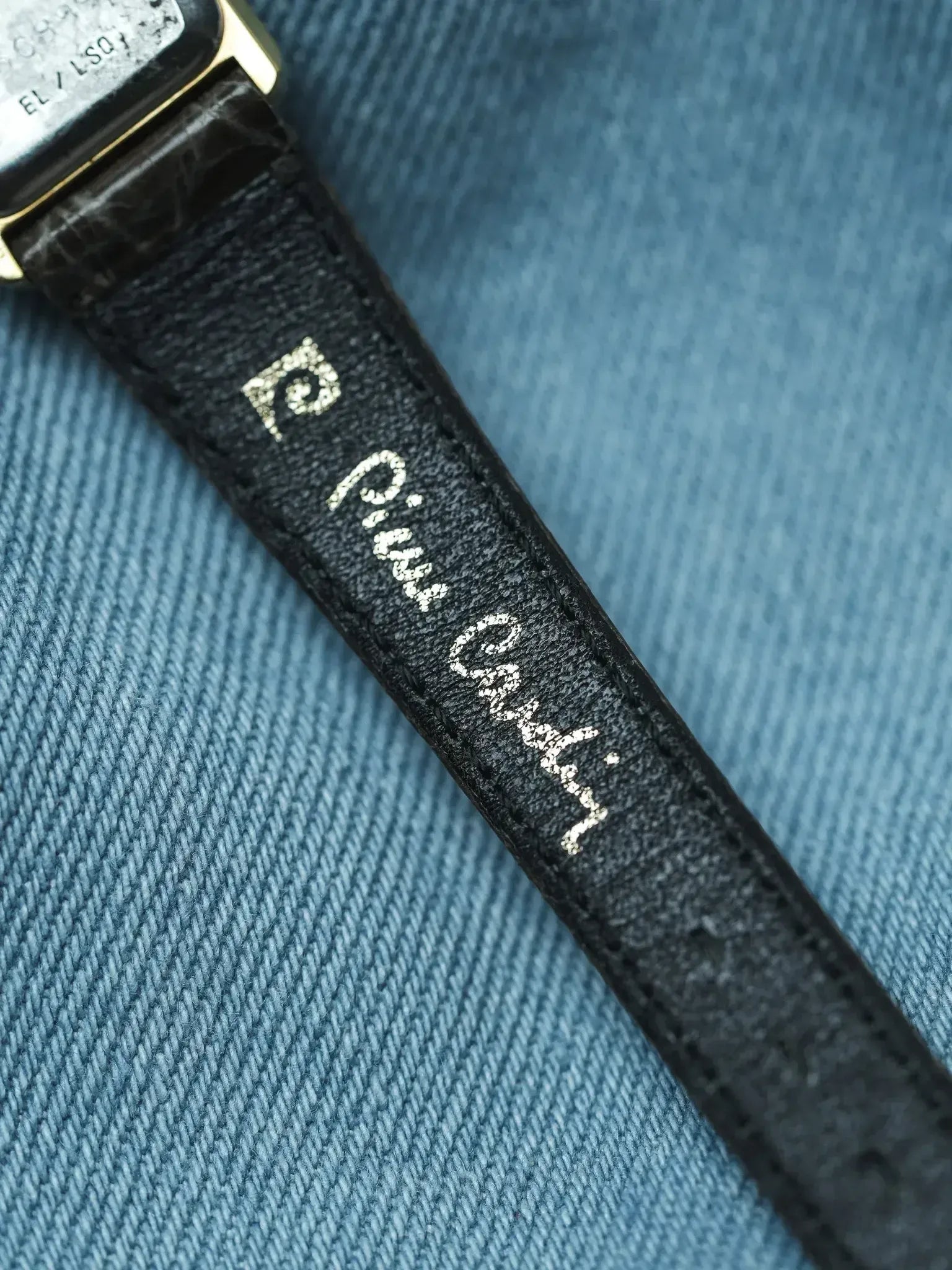 PIerre Cardin - Tank Allongée Or Cadran gris - NOS - 1980s - Atelier Victor