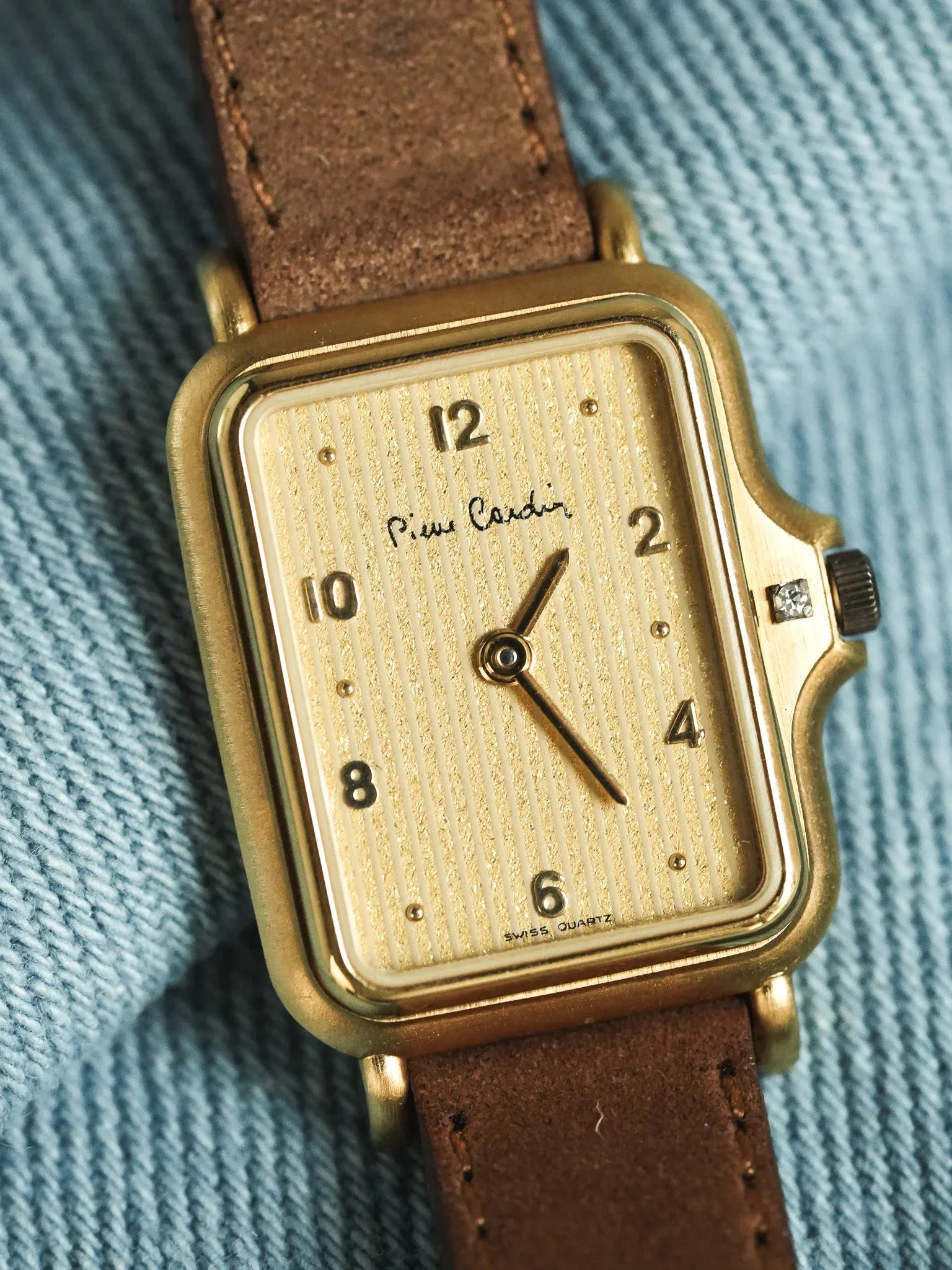 PIerre Cardin - Tank Tapisserie or Couronne "Diamant" - NOS - 1980s - Atelier Victor