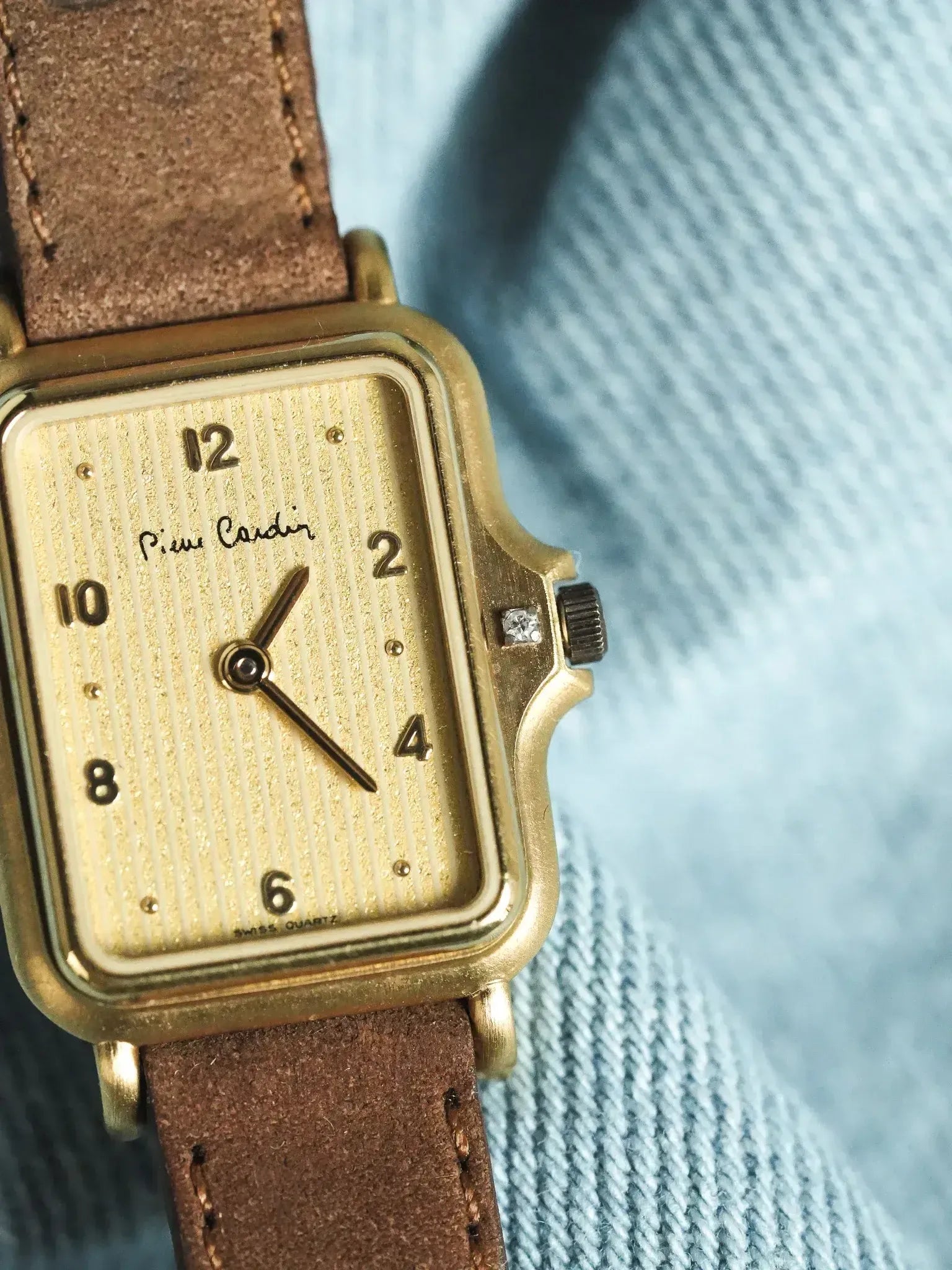 PIerre Cardin - Tank Tapisserie or Couronne "Diamant" - NOS - 1980s - Atelier Victor