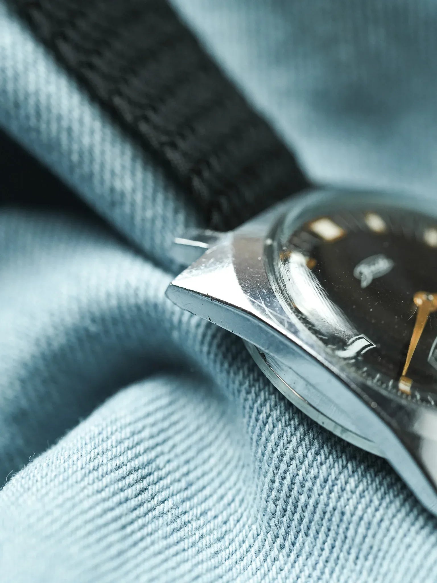 Pobeda Zim - Carré Acier Noir Petite-seconde - 1960s - Atelier Victor