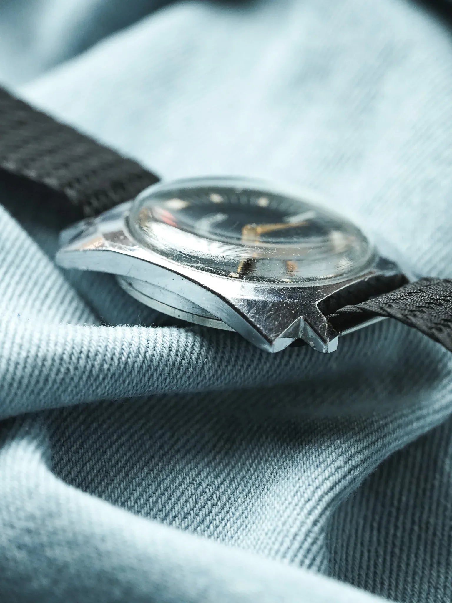 Pobeda Zim - Carré Acier Noir Petite-seconde - 1960s - Atelier Victor