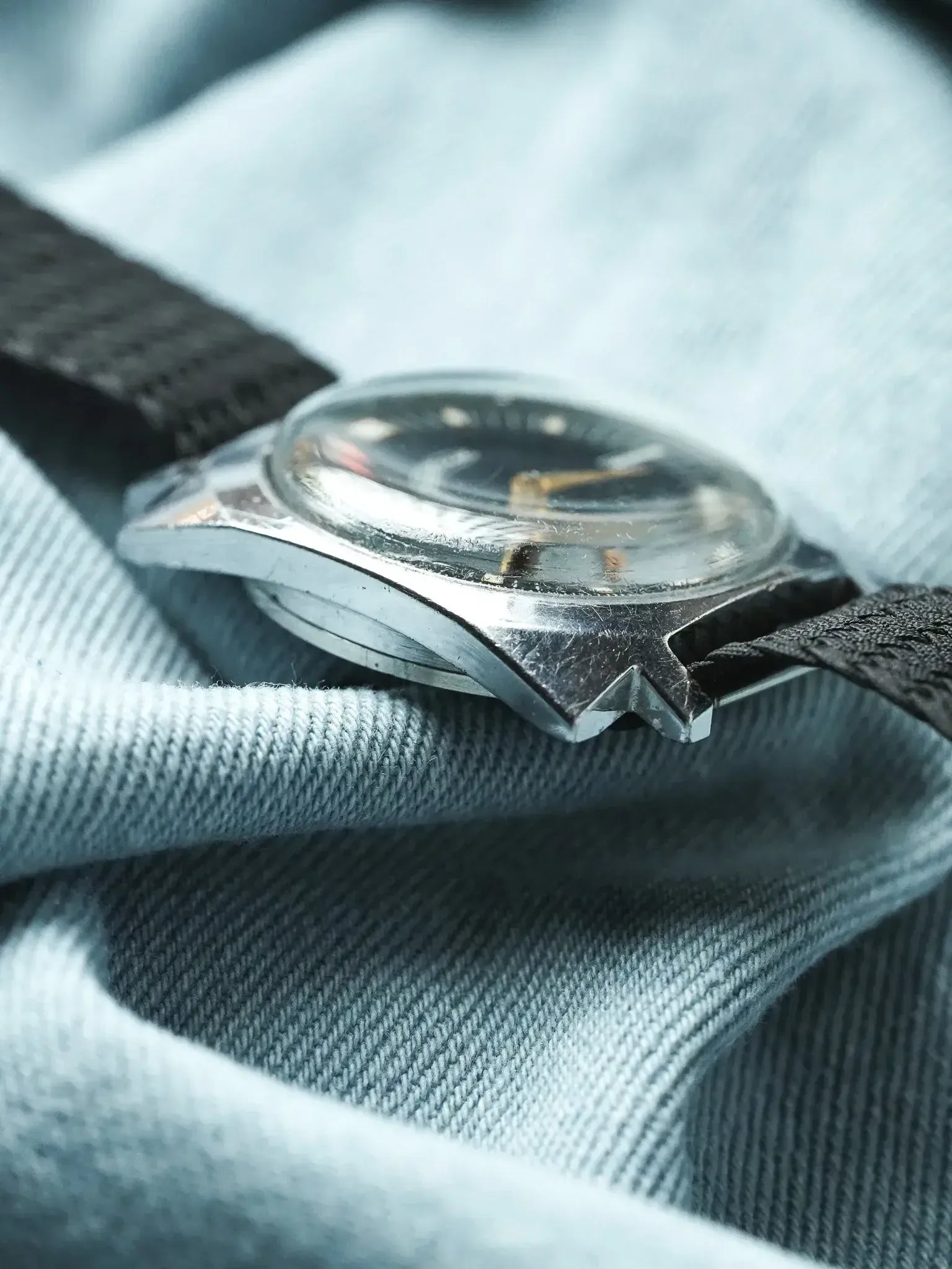 Pobeda Zim - Carré Acier Noir Petite-seconde - 1960s - Atelier Victor